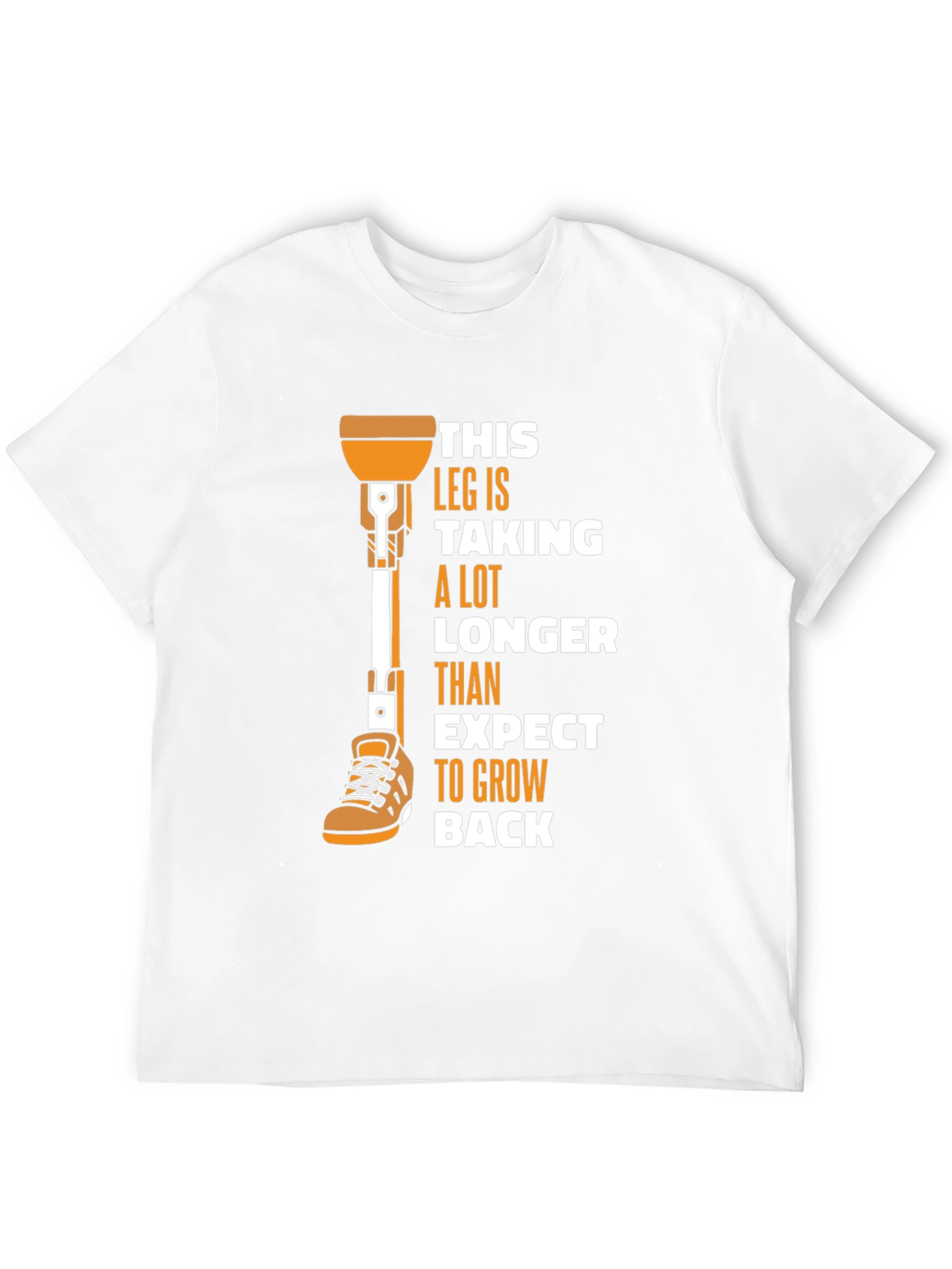 Humorous Prosthetic Leg T-Shirt