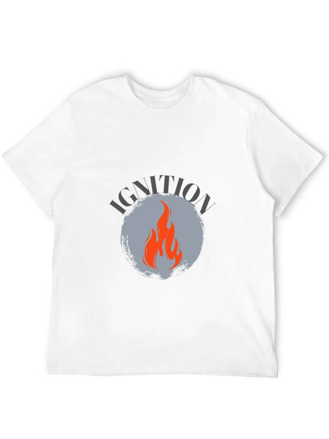 Ignition Flame Graphic Tee - Black Cotton Blend