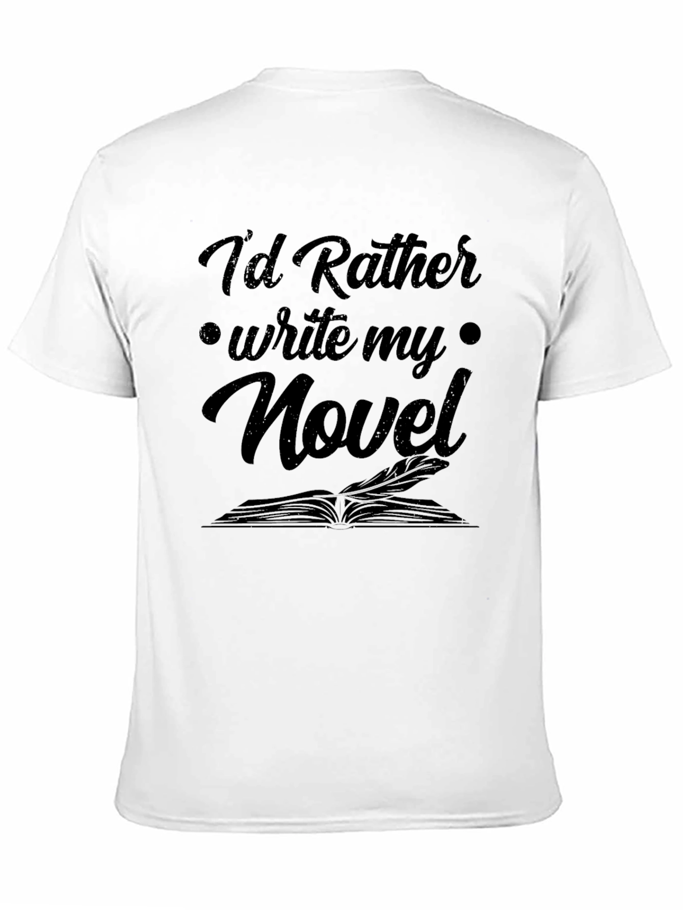 Writer Novel Black T-Shirt