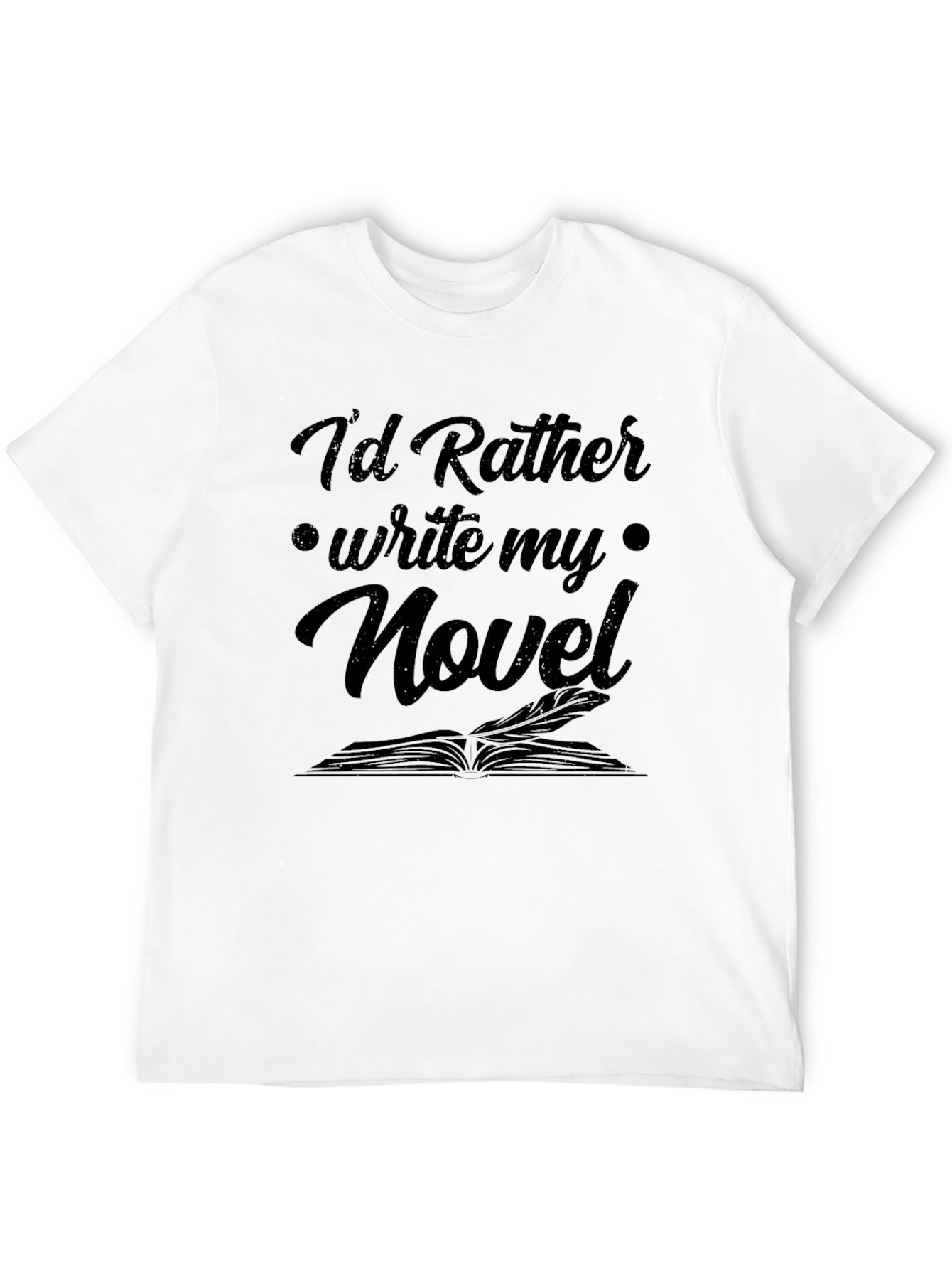 Writer Novel Black T-Shirt