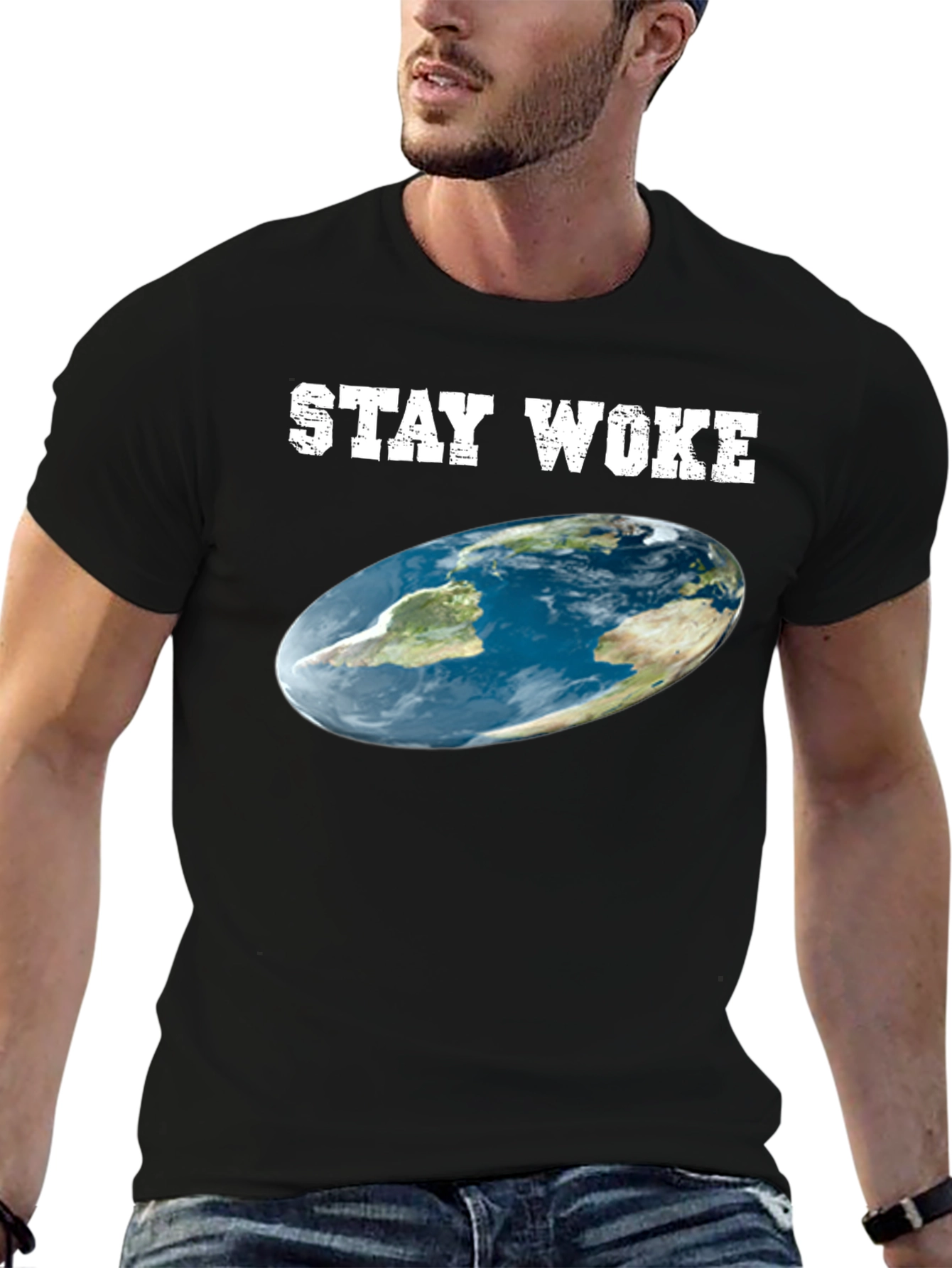 Stay Woke Flat Earth T-Shirt