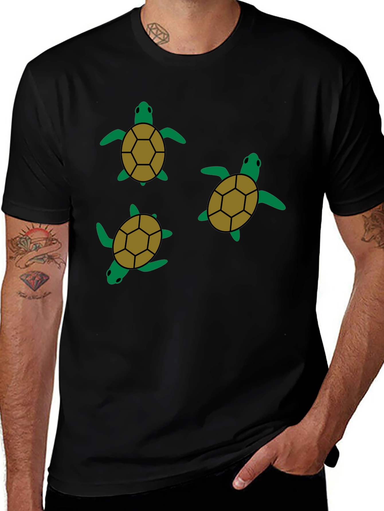 Turtle Graphic Tee - Stylish Casual Wear