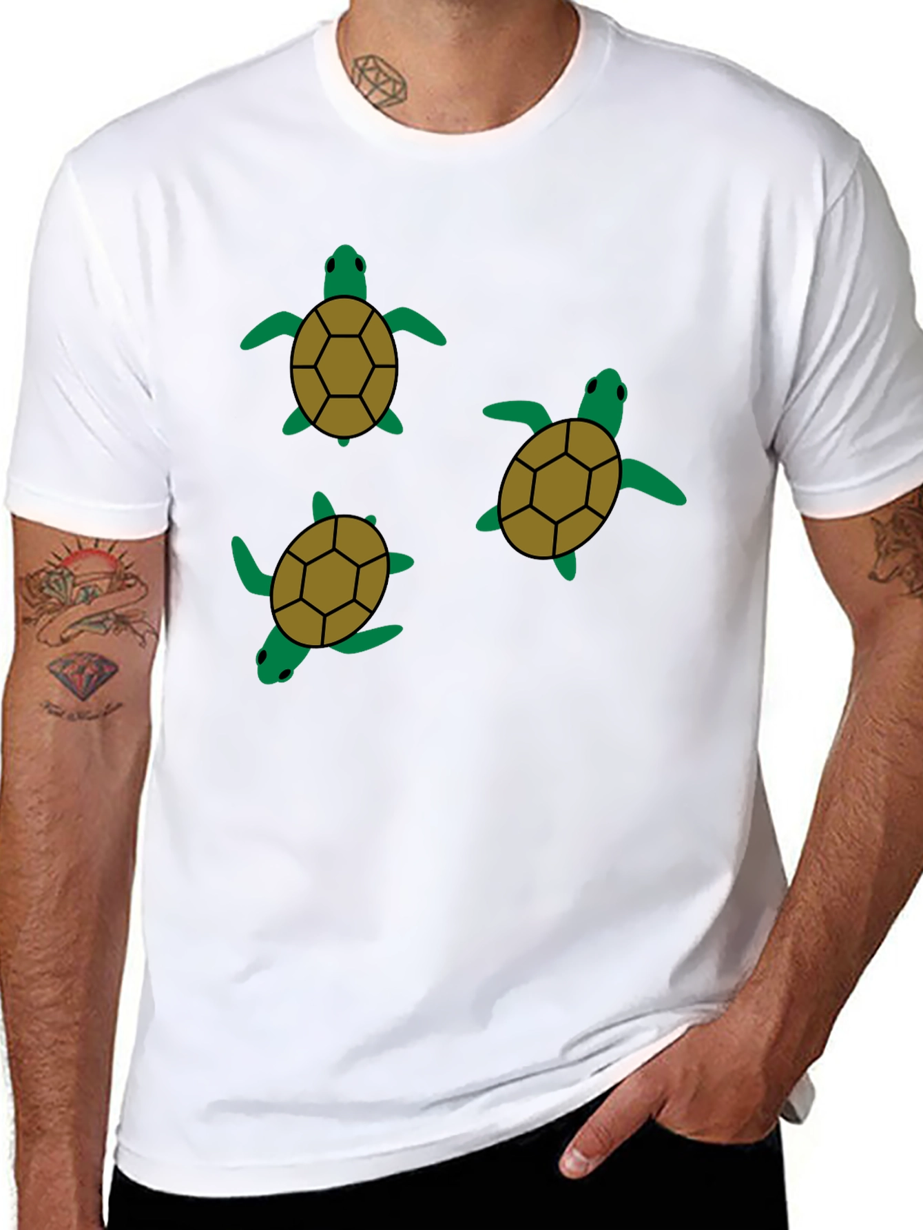 Turtle Graphic Tee - Stylish Casual Wear