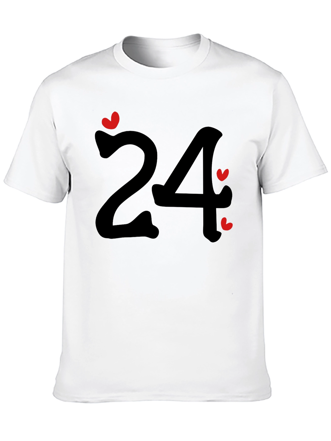 Number 24 with Hearts Tee