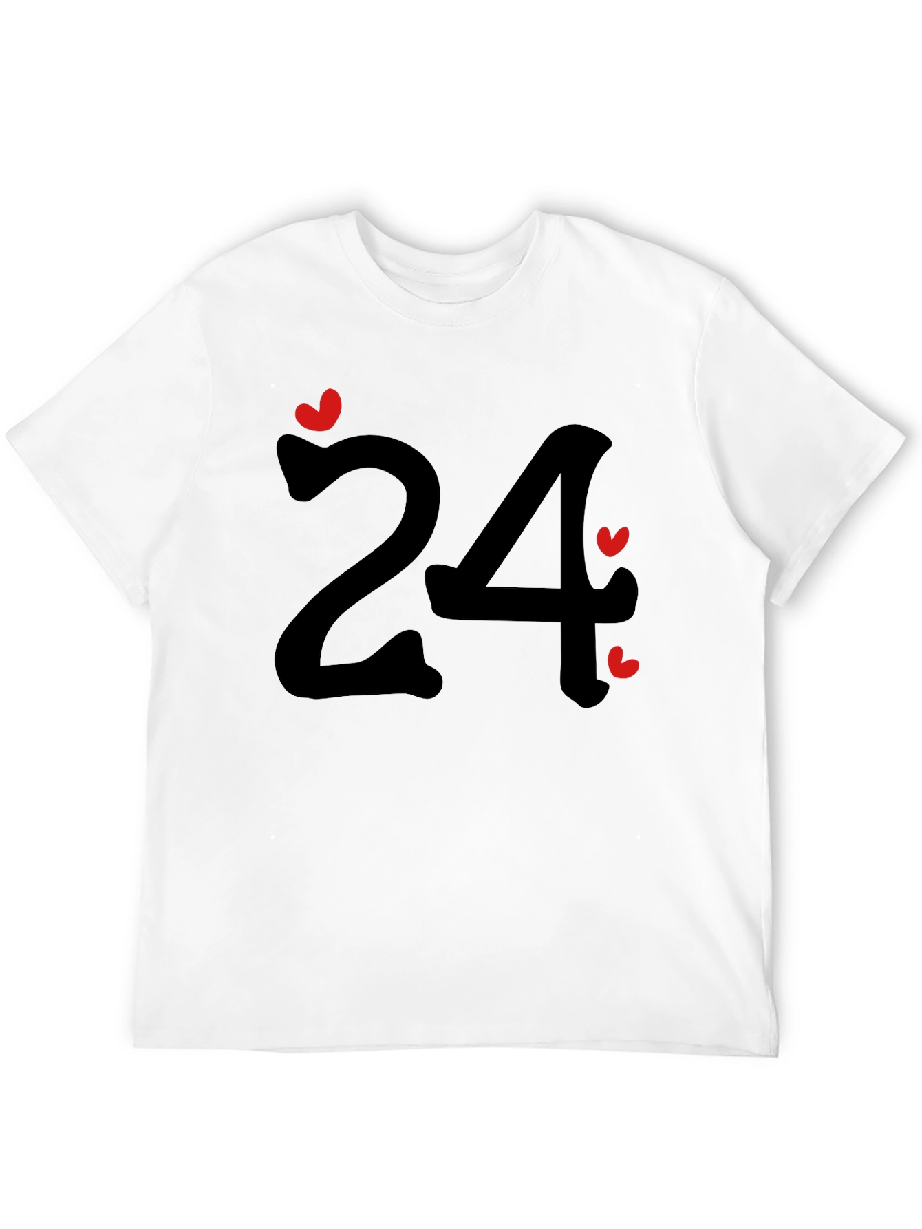 Number 24 with Hearts Tee