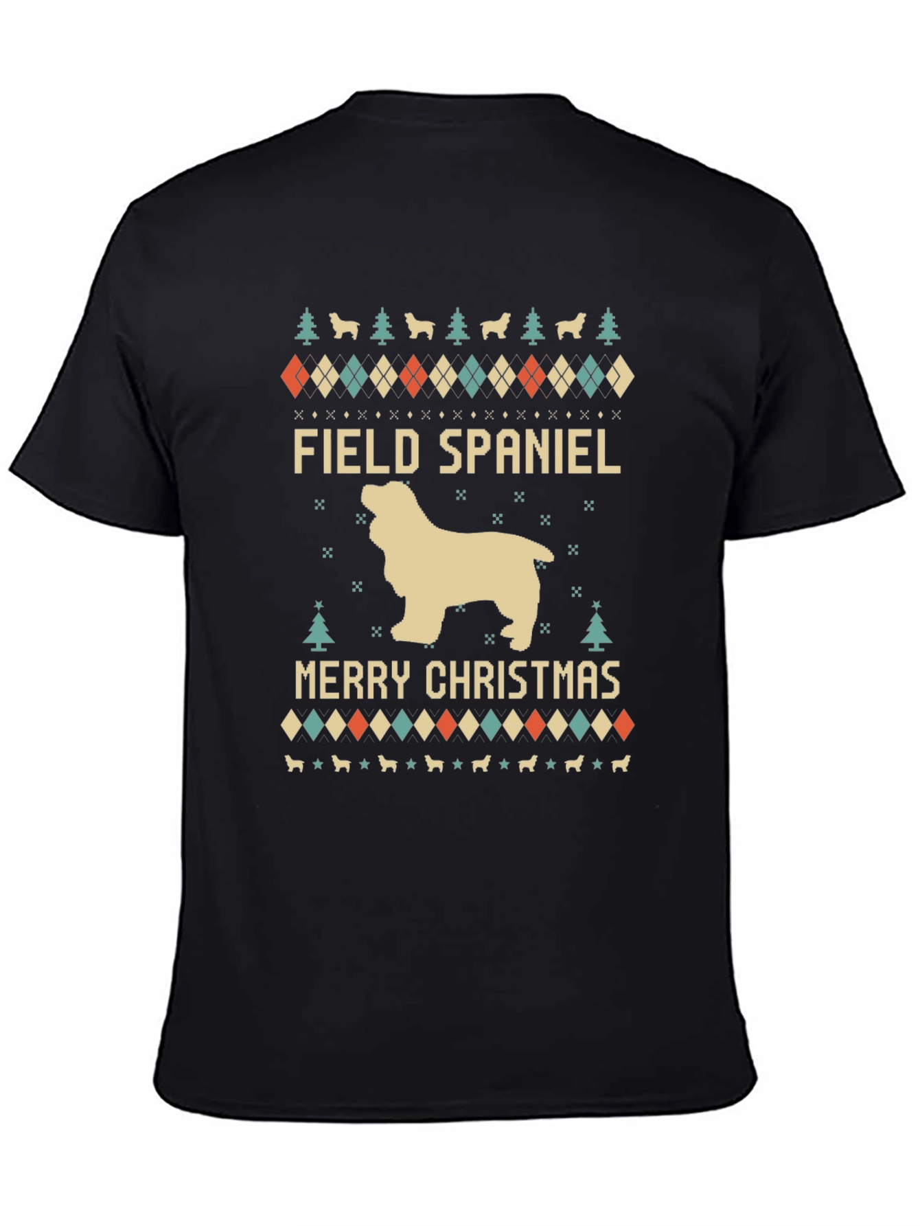 Field Spaniel Merry Christmas T-Shirt