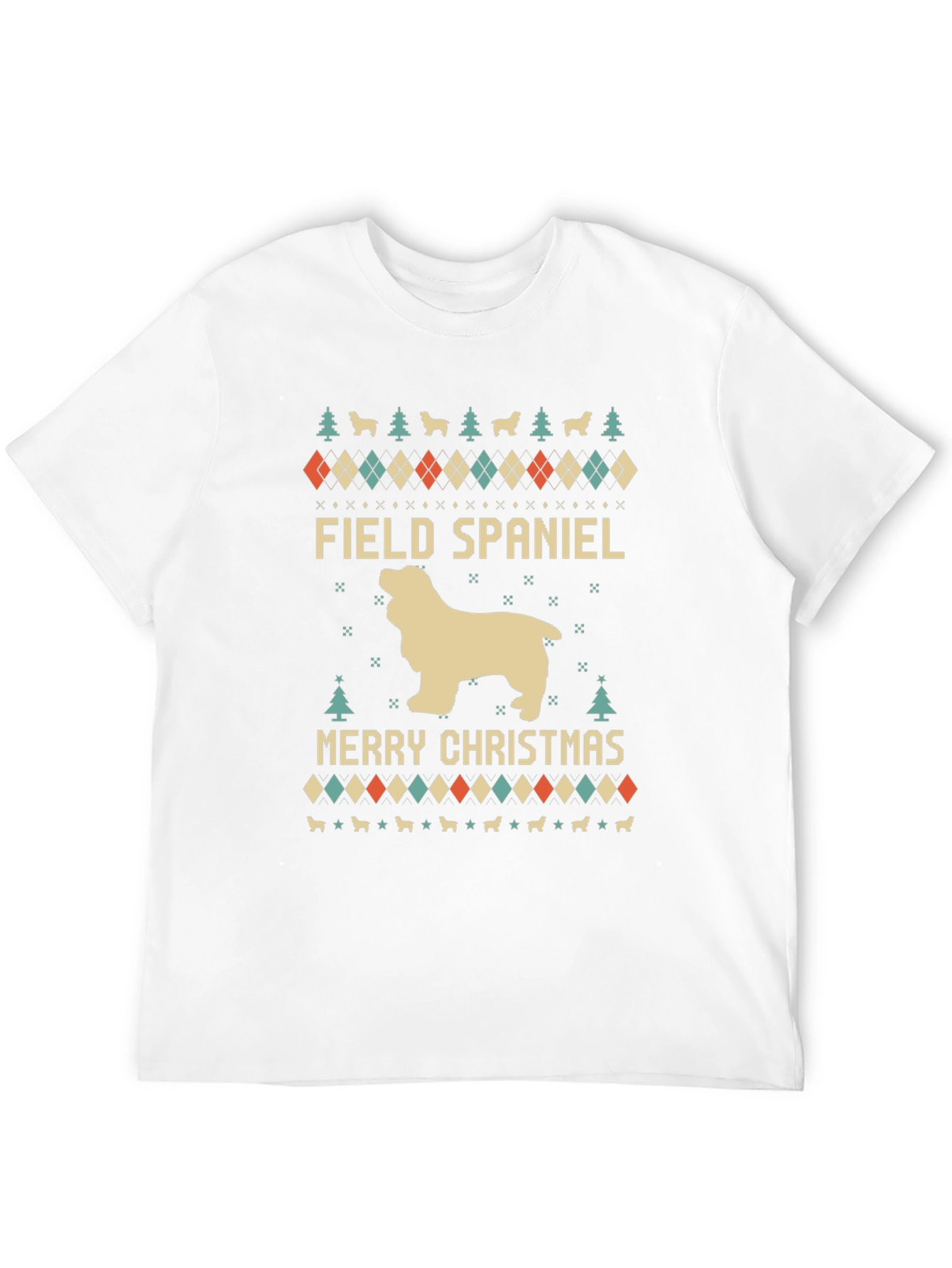 Field Spaniel Merry Christmas T-Shirt