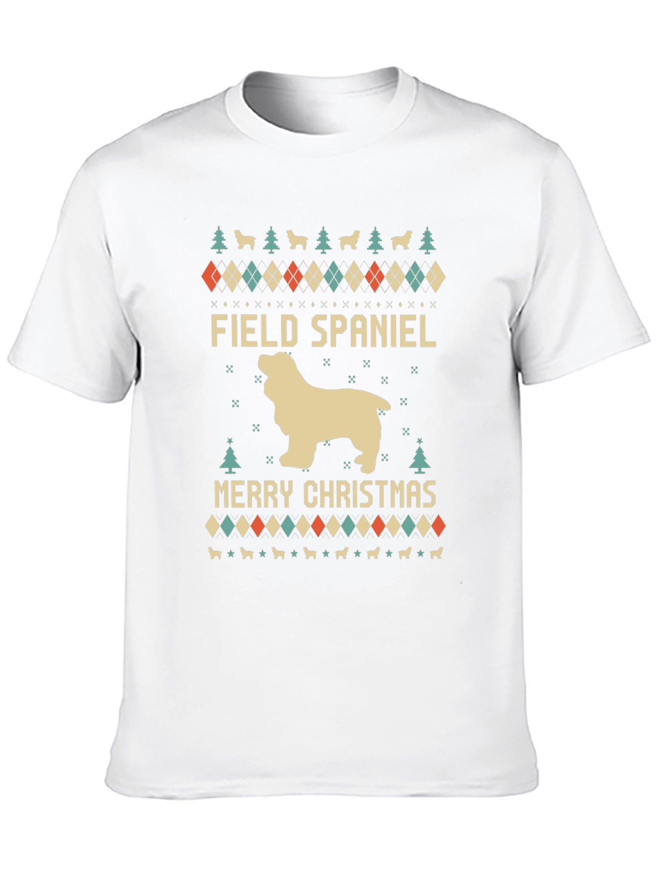 Field Spaniel Merry Christmas T-Shirt