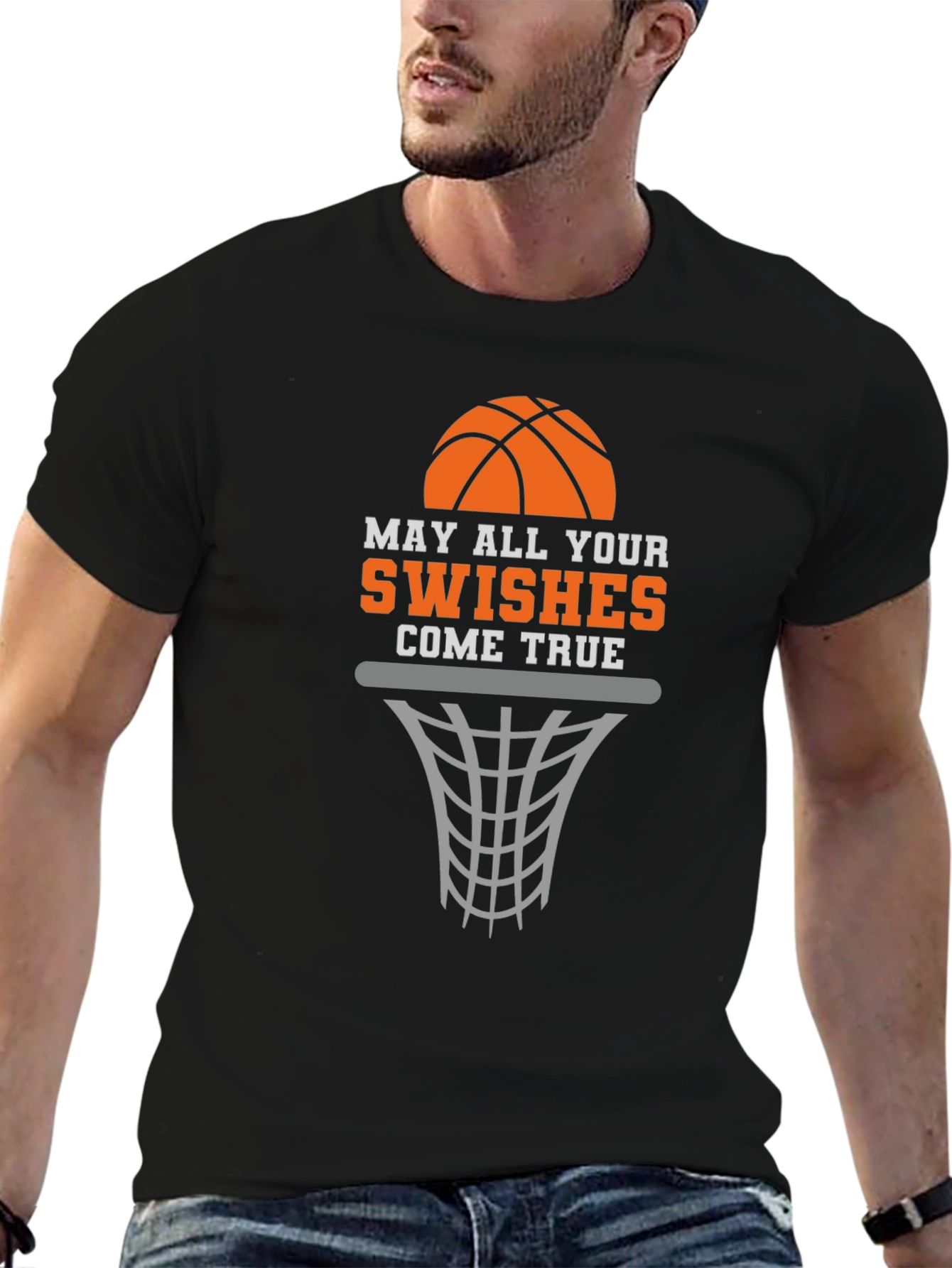 Basketball Swishes T-Shirt - Make Your Dreams Come True