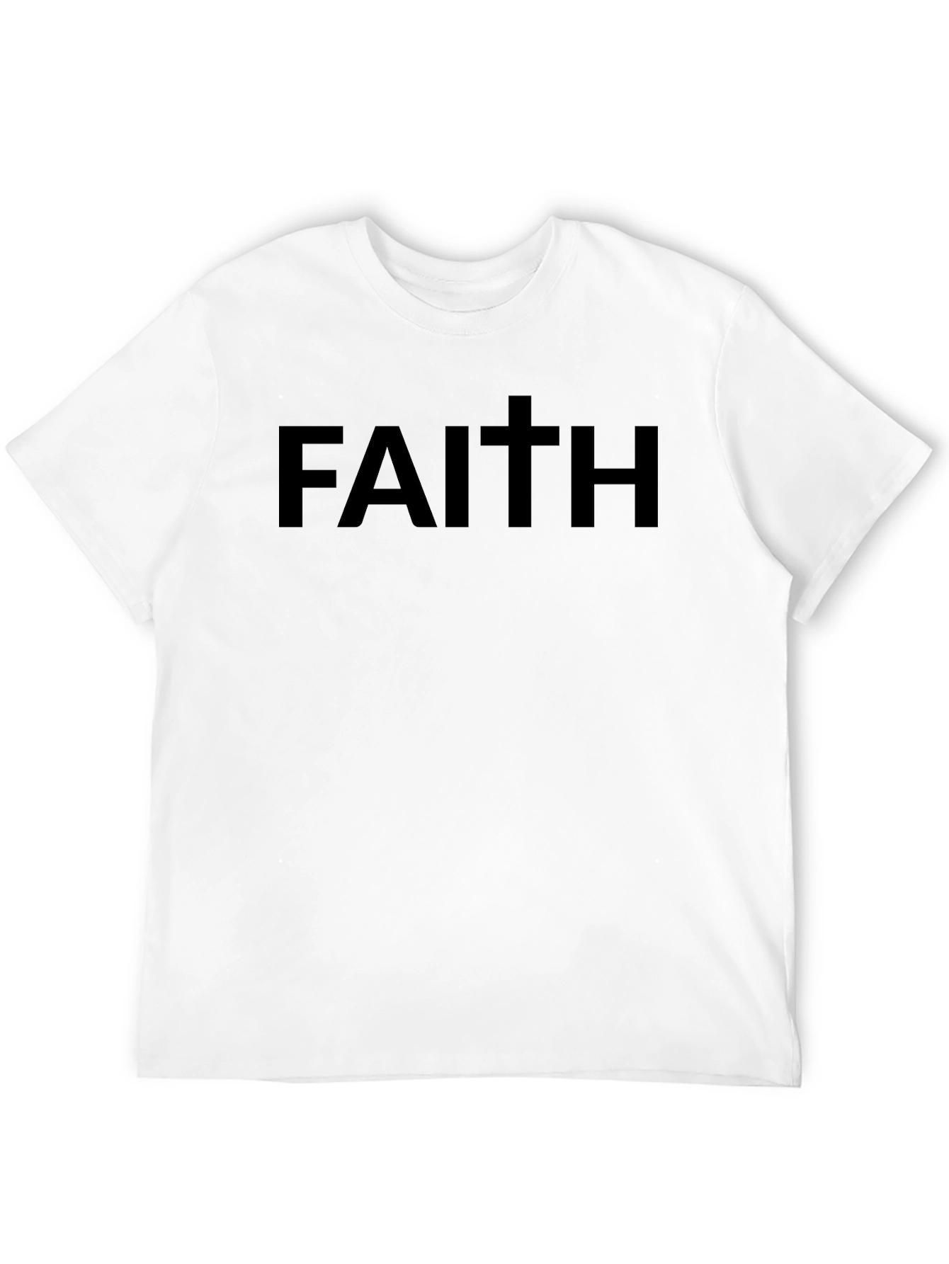 Faith Graphic Black T-Shirt - Stylish Christian Apparel