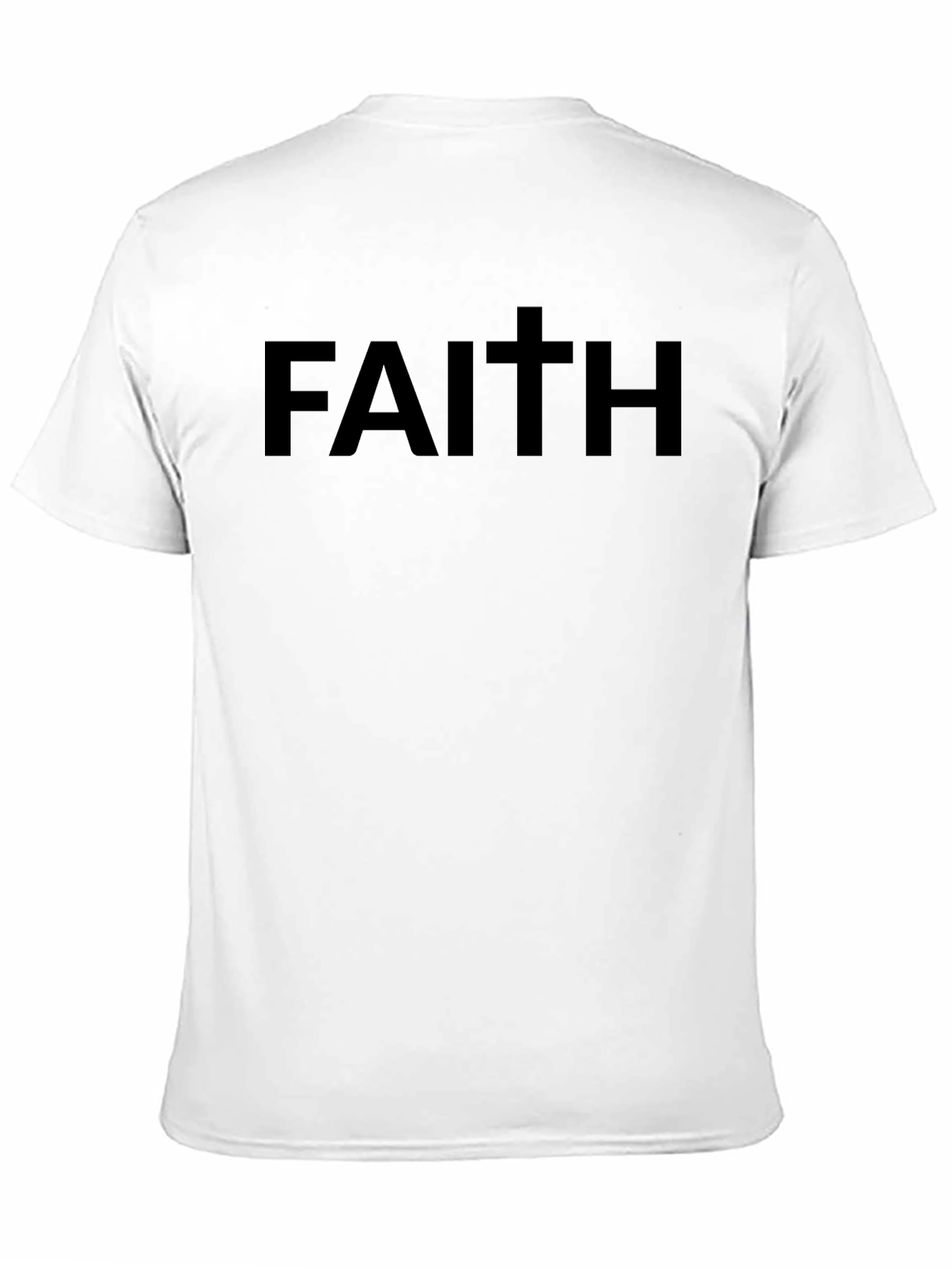 Faith Graphic Black T-Shirt - Stylish Christian Apparel