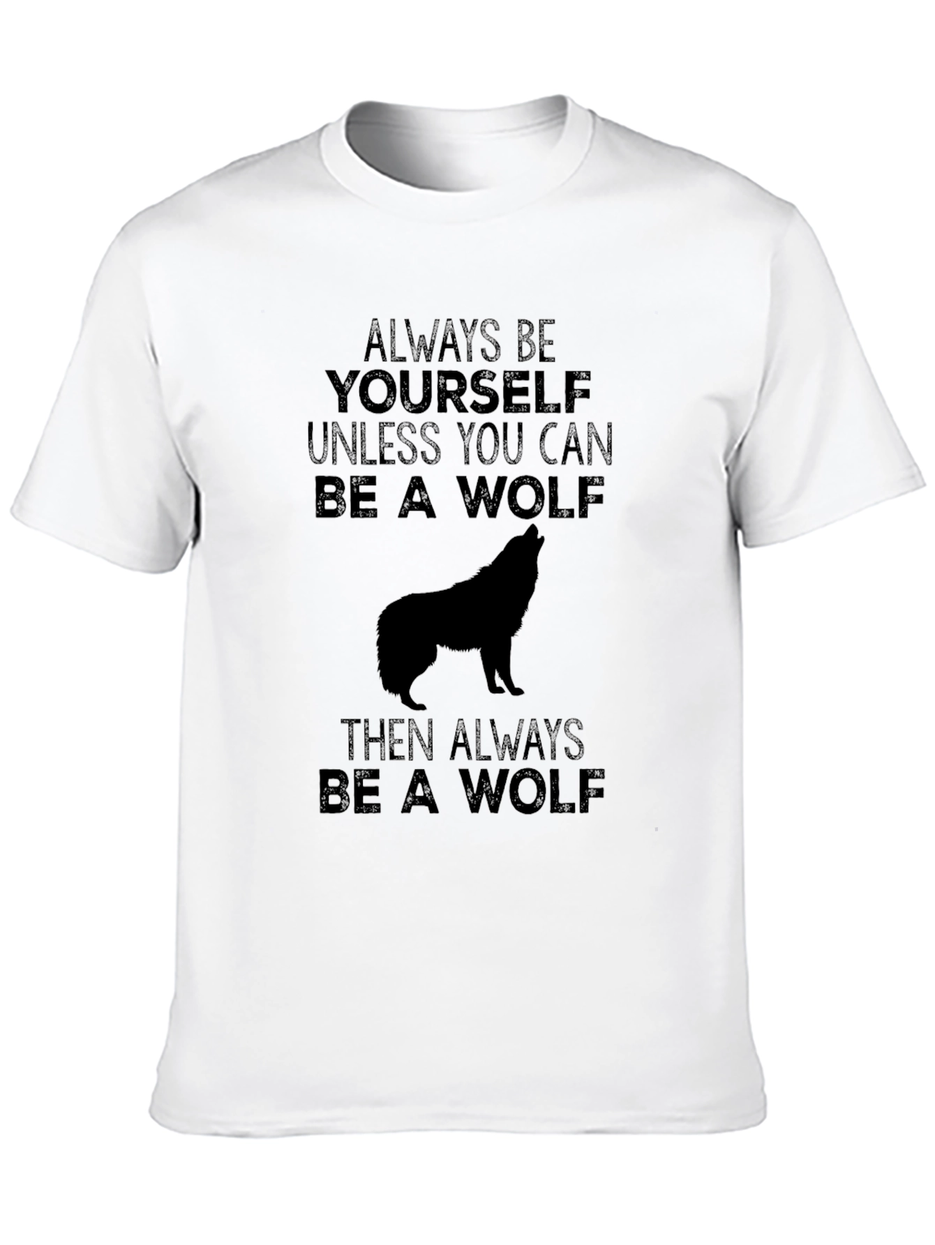 Wolf Graphic T-Shirt - Be Yourself Tee