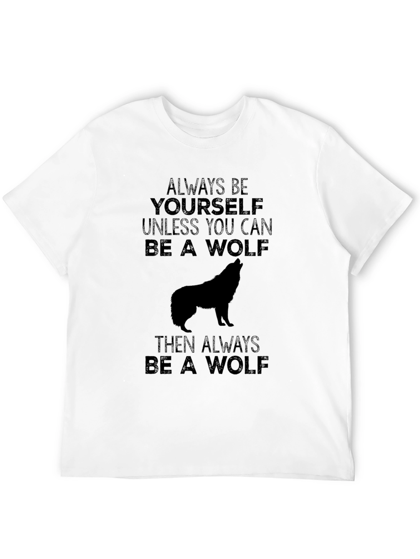 Wolf Graphic T-Shirt - Be Yourself Tee