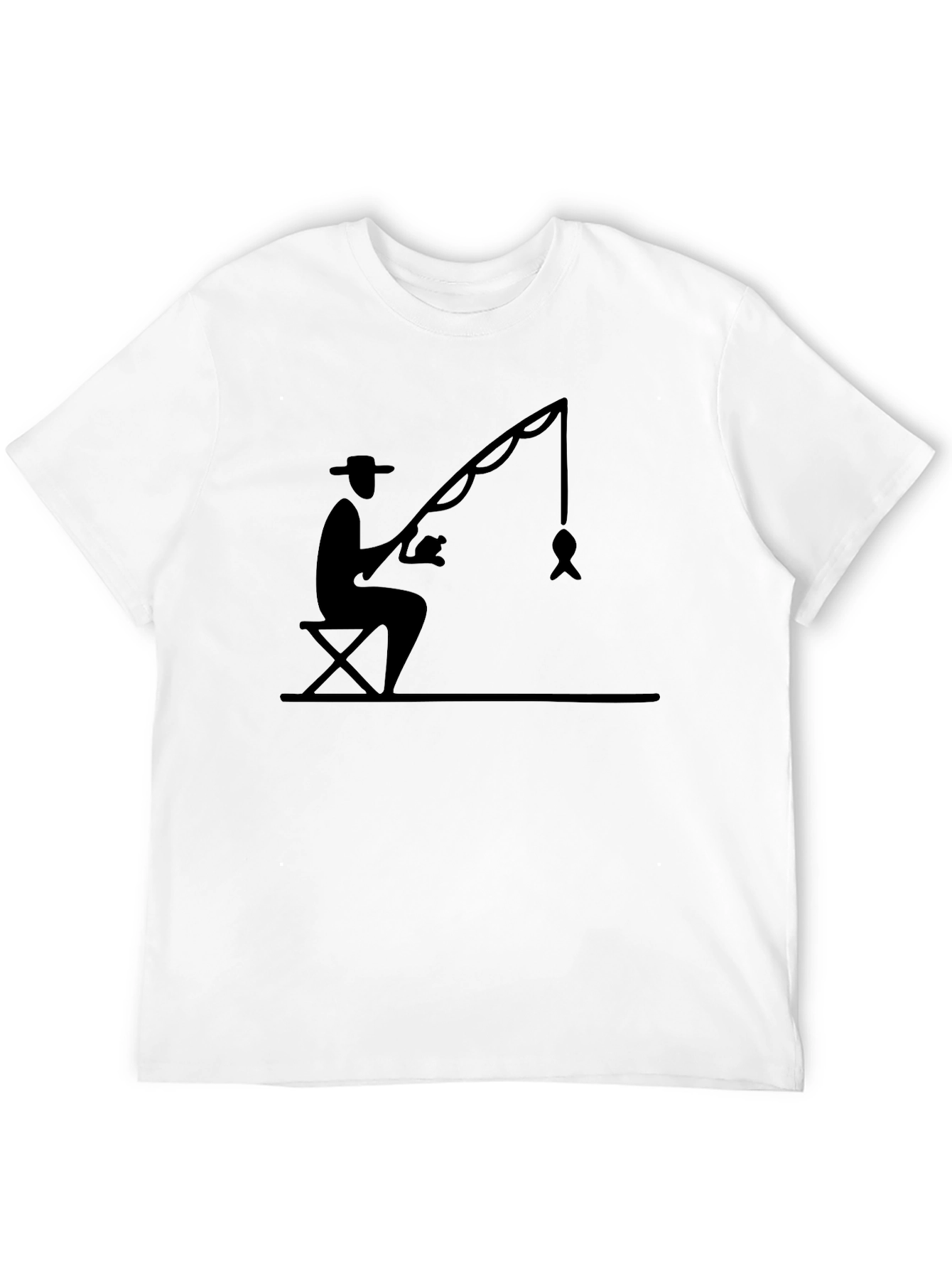 Fisherman Graphic Tee - Relaxed Style