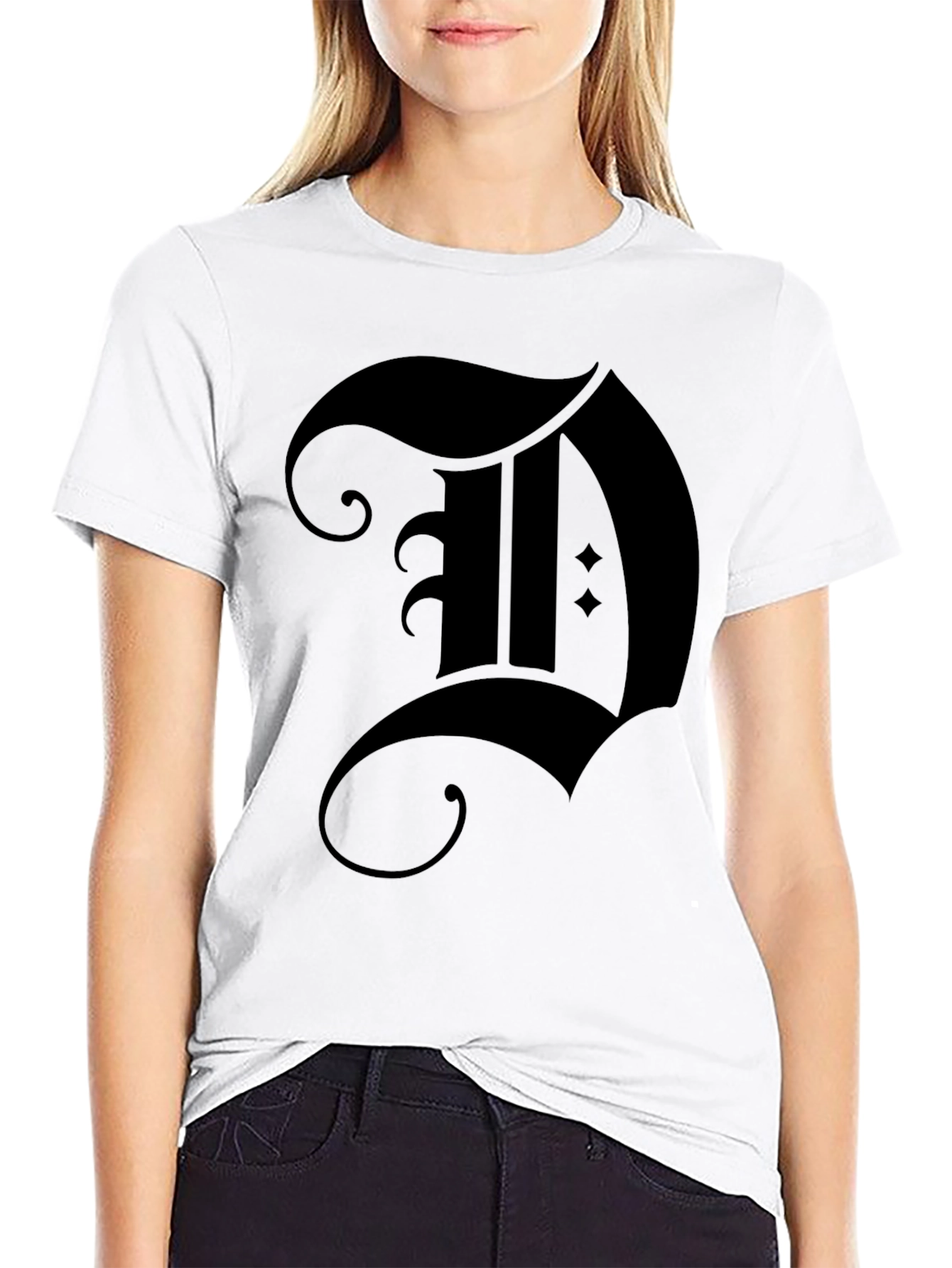 Gothic D Black Graphic Tee