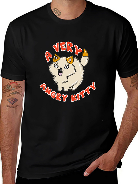 A Very Angry Kitty T-Shirt - Cotton Blend