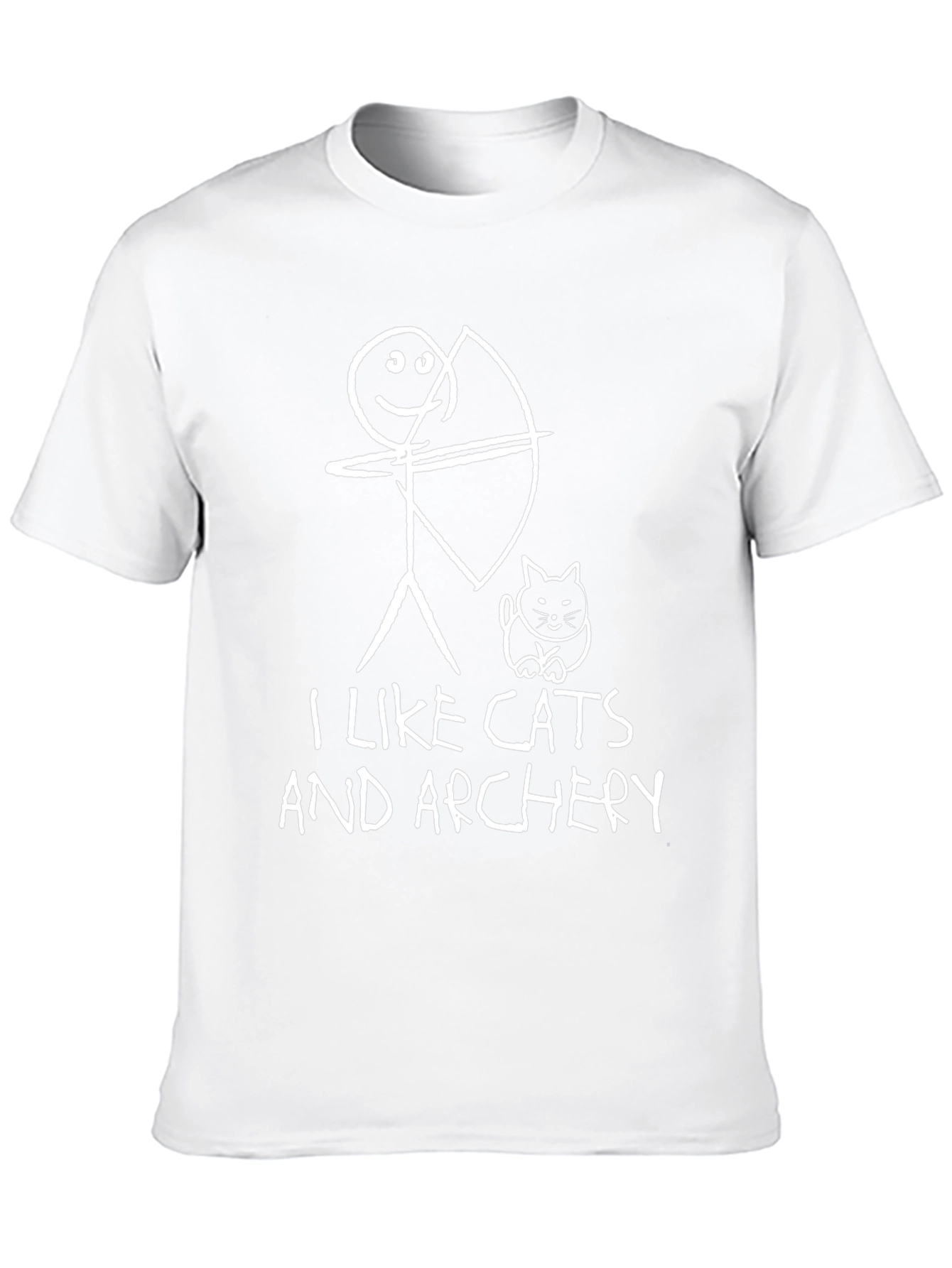 I Like Cats and Archery Graphic Tee