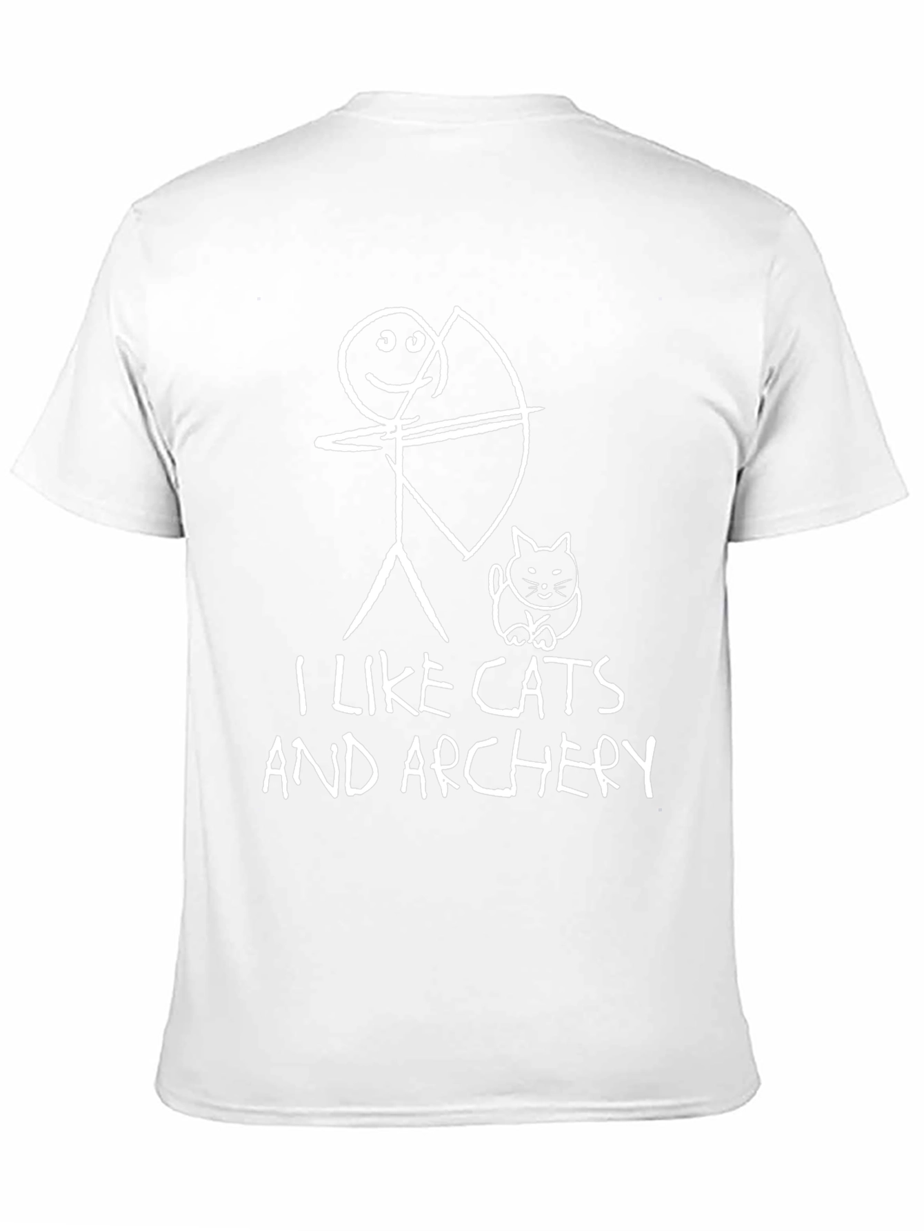 I Like Cats and Archery Graphic Tee