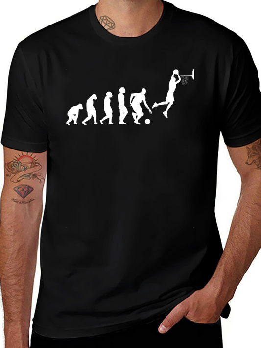 Basketball Evolution T-Shirt - Funny Graphic Tee
