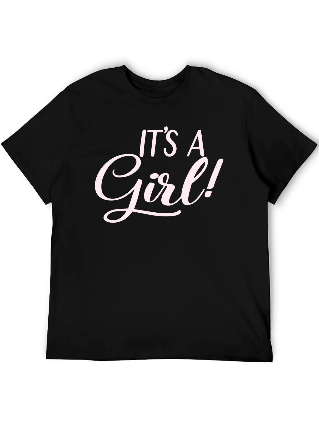 Its a Girl! Baby Shower Tee - Black