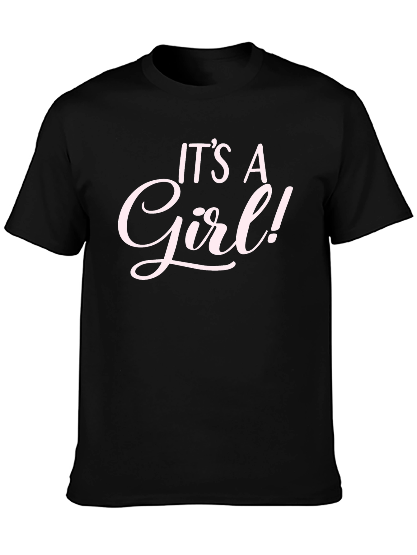 Its a Girl! Baby Shower Tee - Black