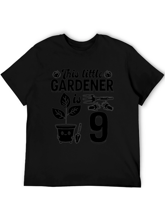 Gardener 9th Birthday T-Shirt - Black