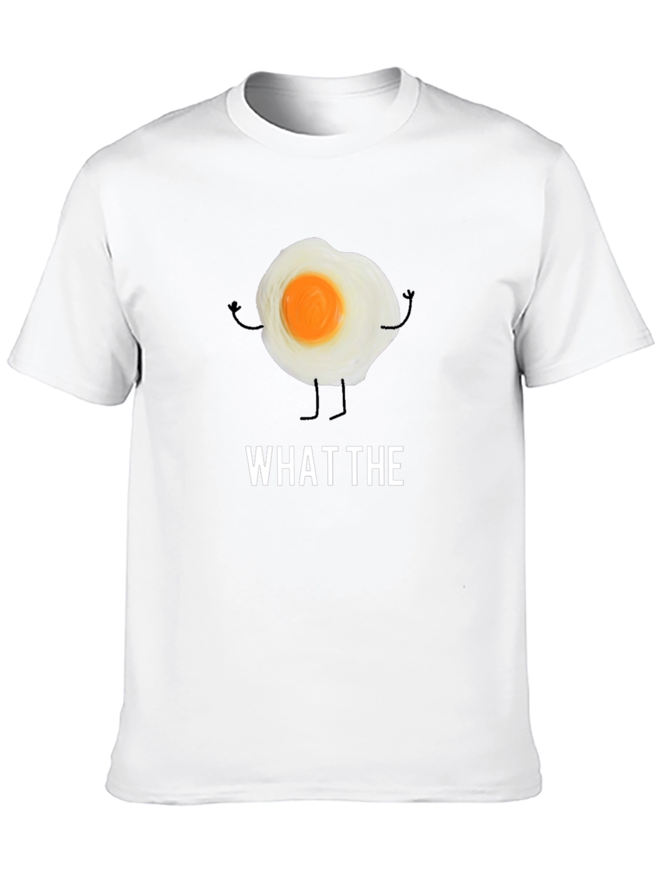 What The Egg Funny T-Shirt - Black