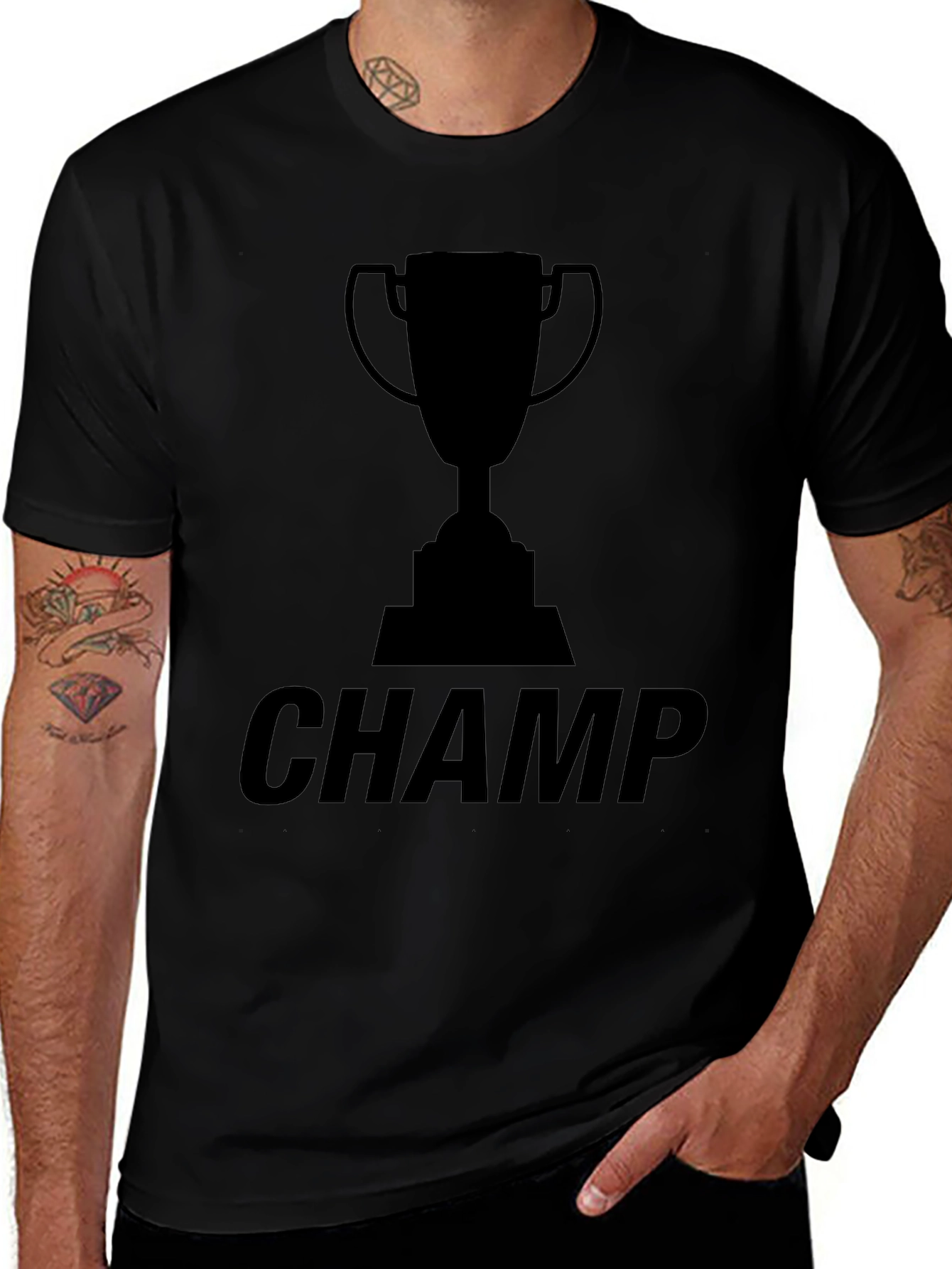 Champion Graphic Tee - Black