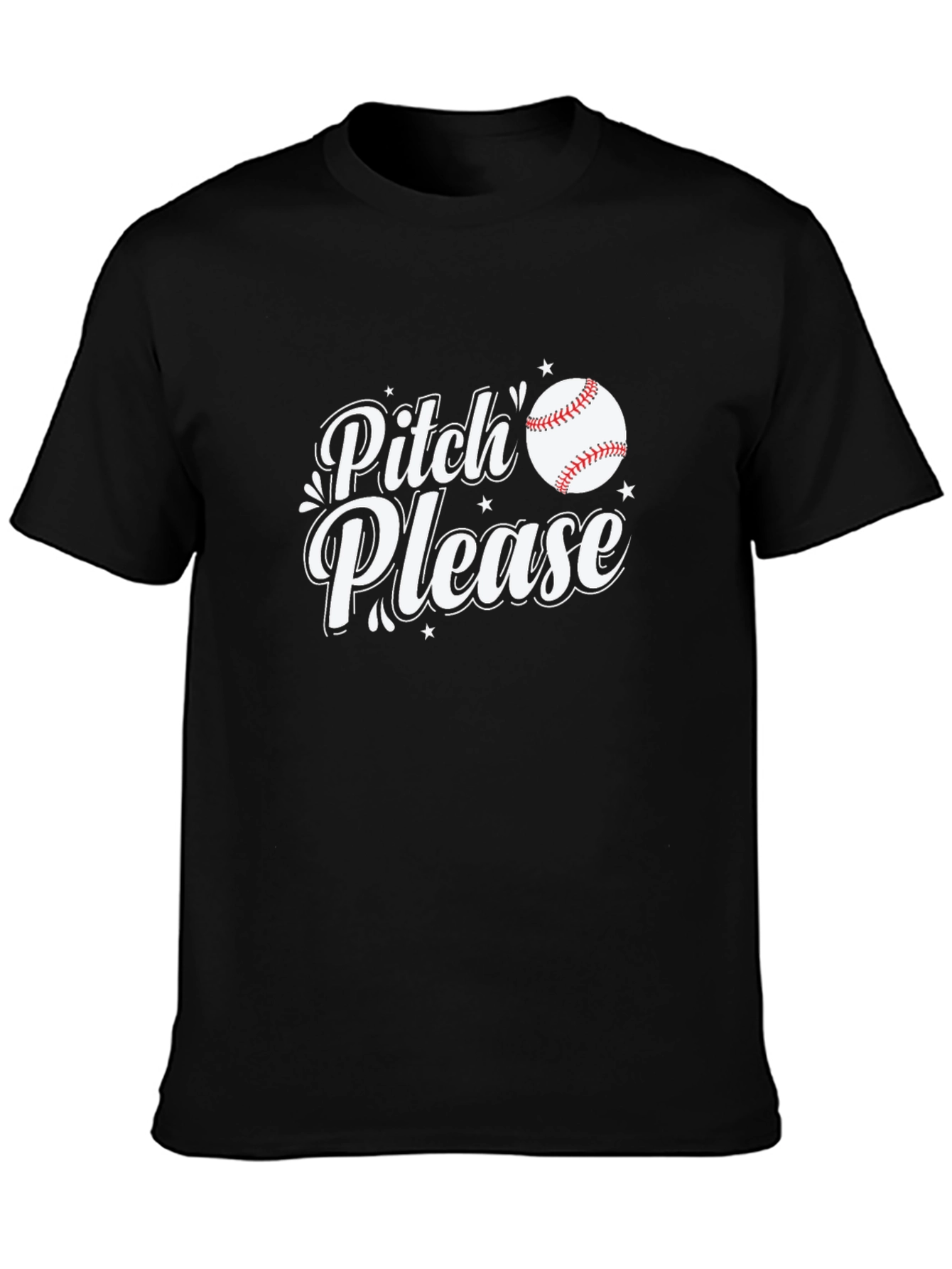 Pitch Please Baseball T-Shirt - Funny Sport Tee