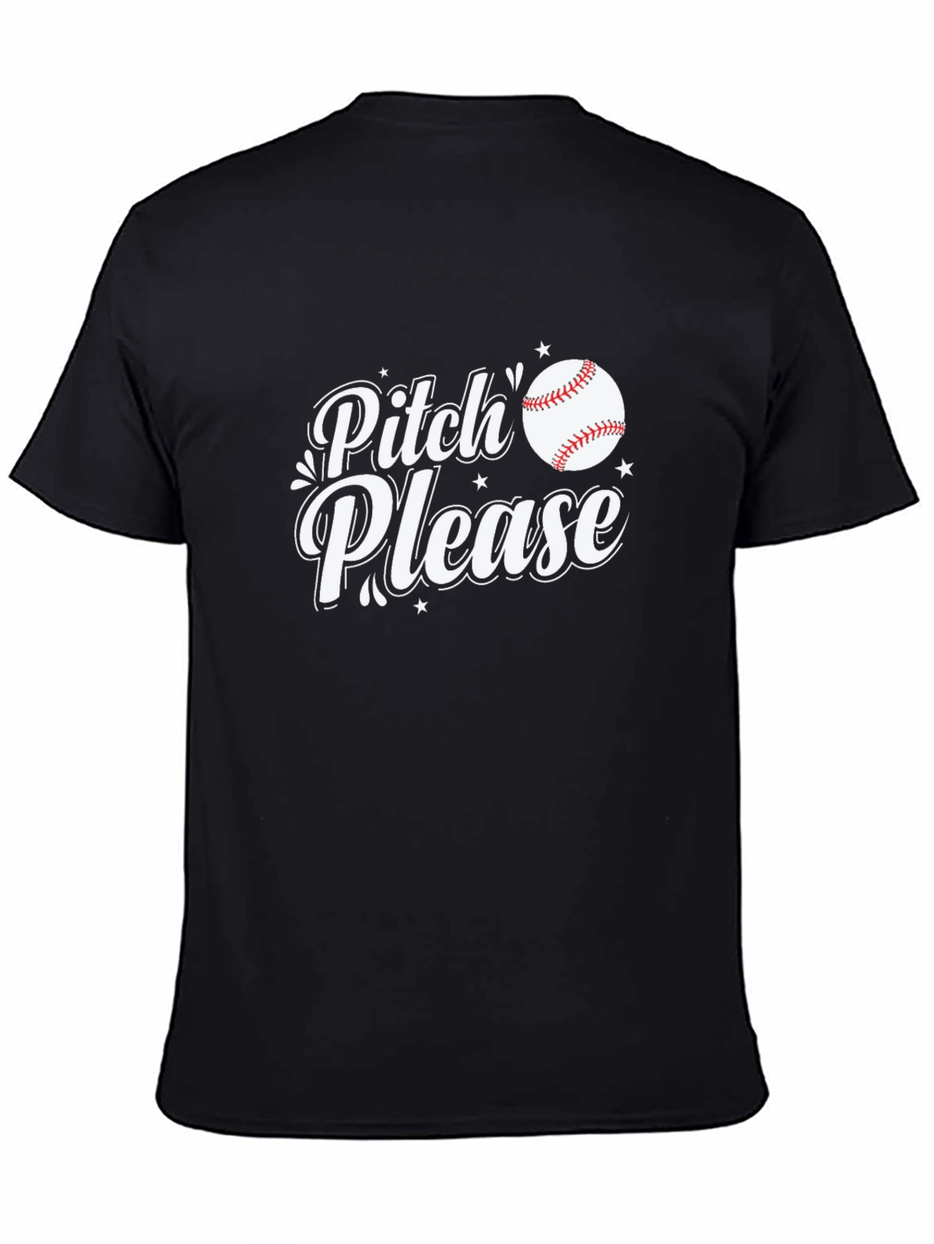 Pitch Please Baseball T-Shirt - Funny Sport Tee