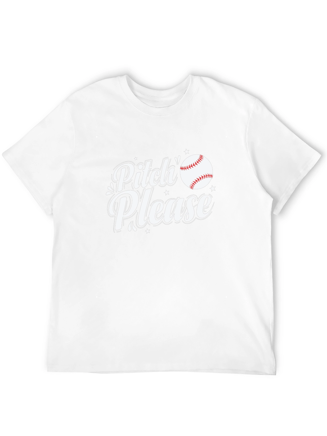 Pitch Please Baseball T-Shirt - Funny Sport Tee
