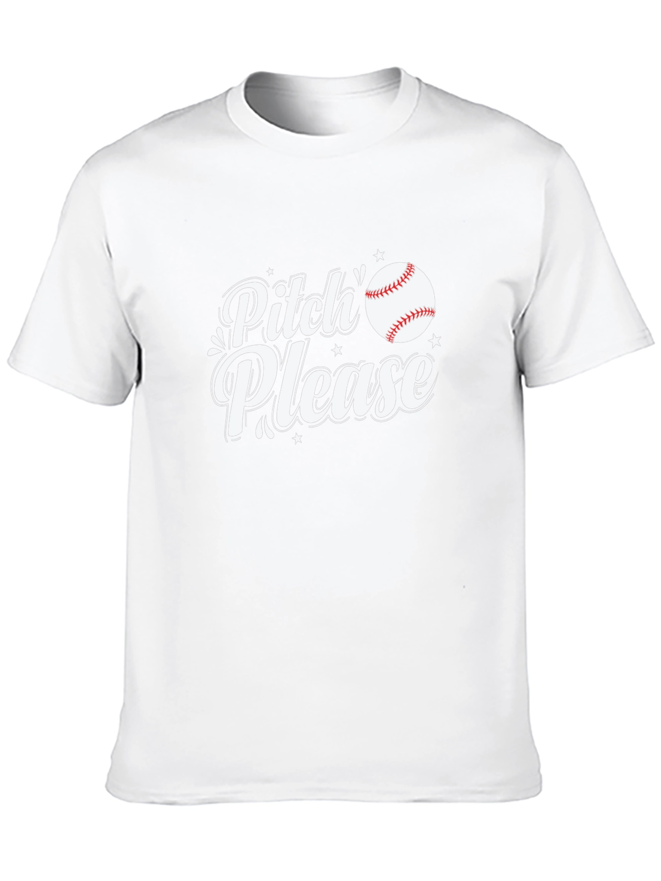 Pitch Please Baseball T-Shirt - Funny Sport Tee