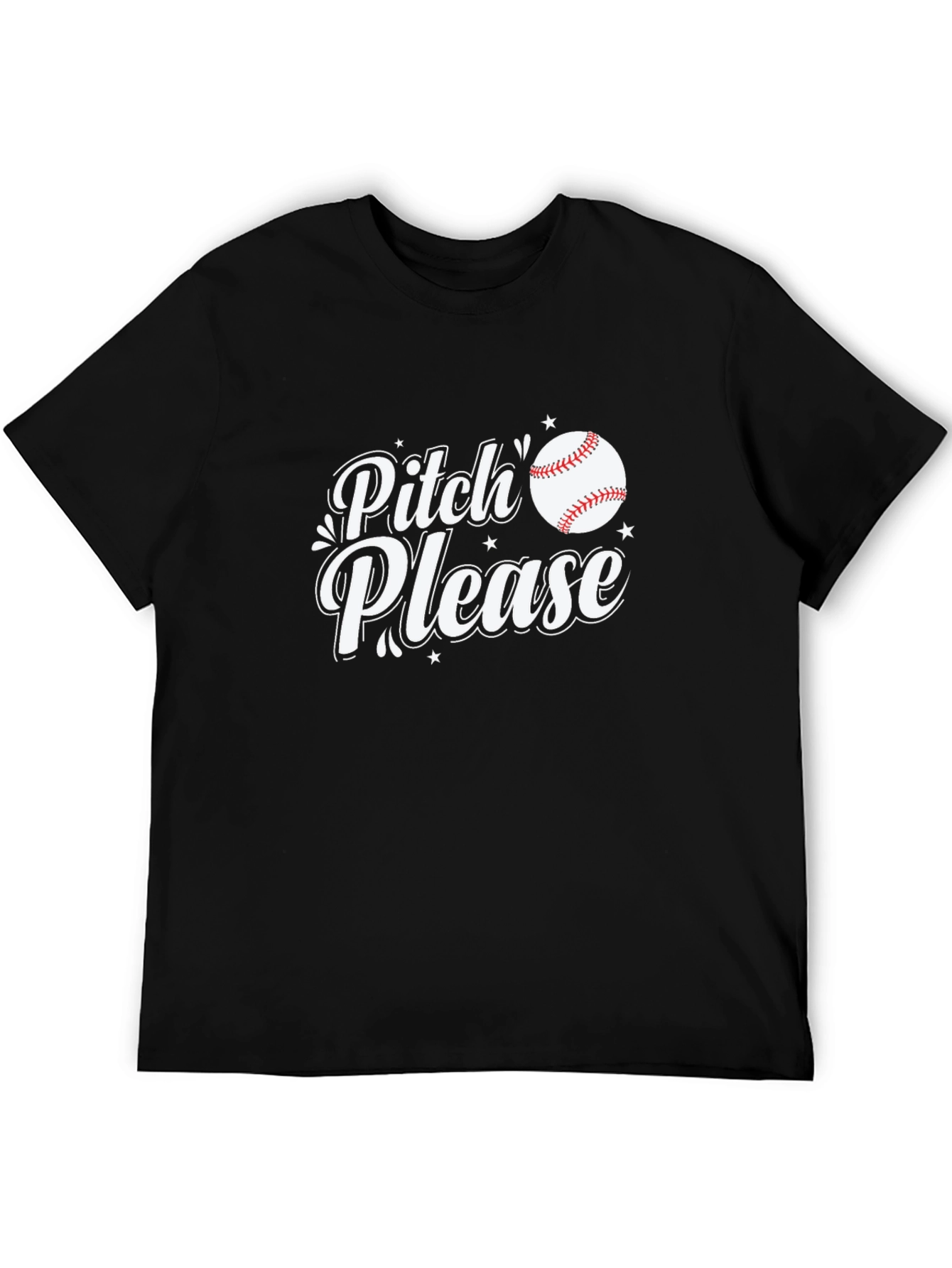 Pitch Please Baseball T-Shirt - Funny Sport Tee