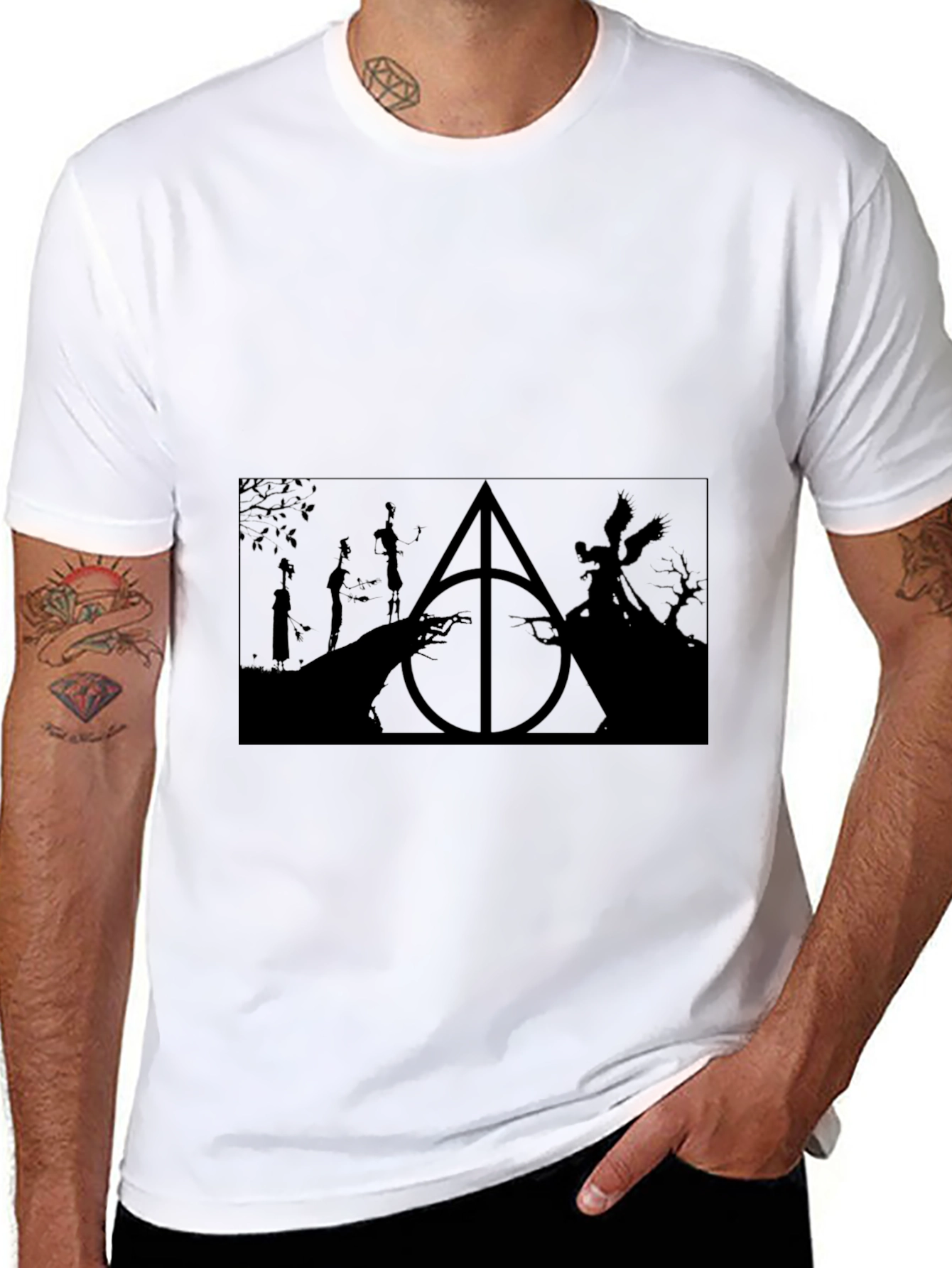 Harry Potter Deathly Hallows Graphic Tee