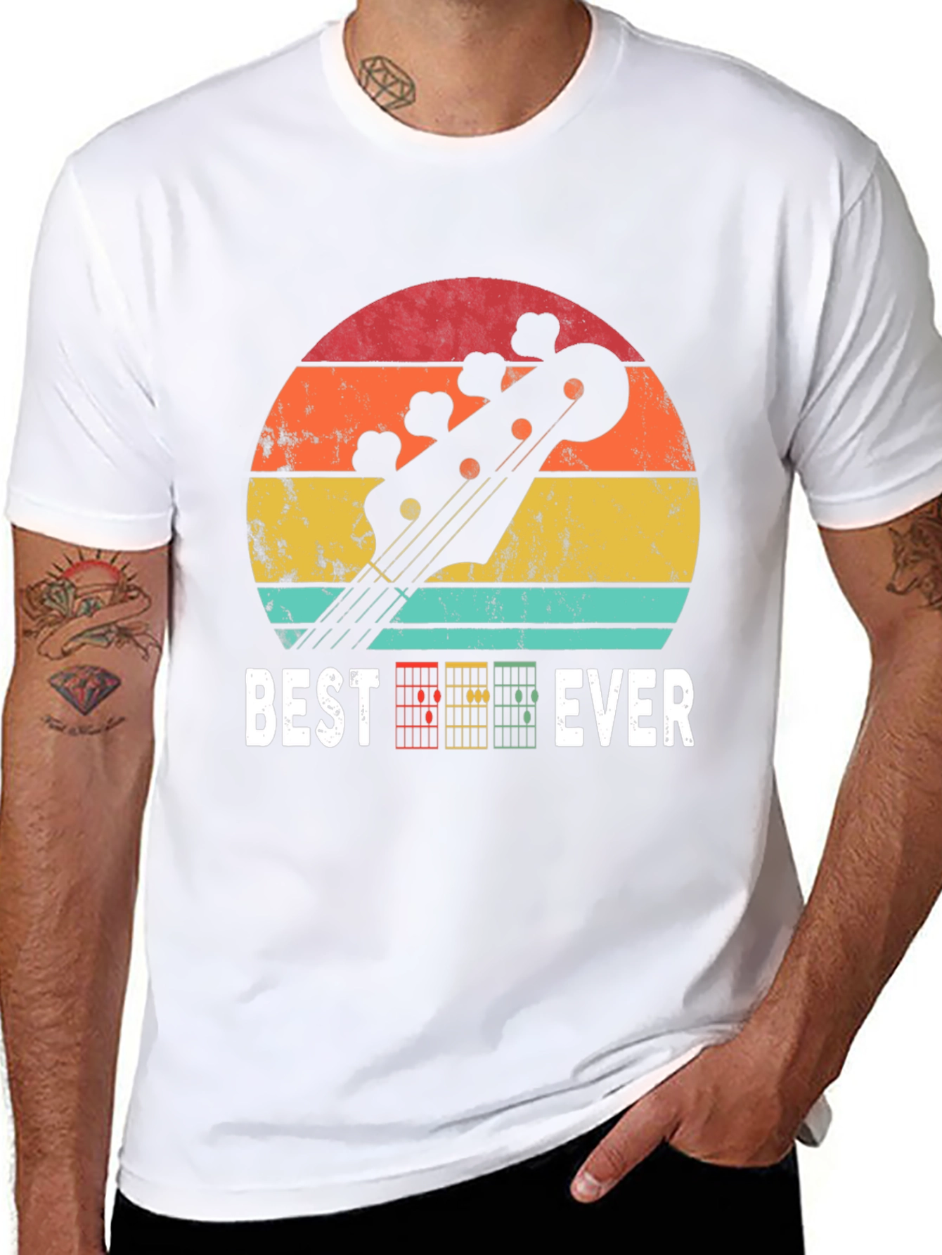 Best Guitar Ever T-Shirt - Retro Music Lover Tee