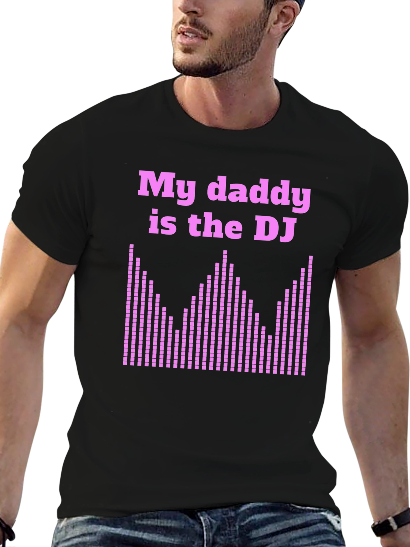 My Daddy is the DJ Black T-Shirt