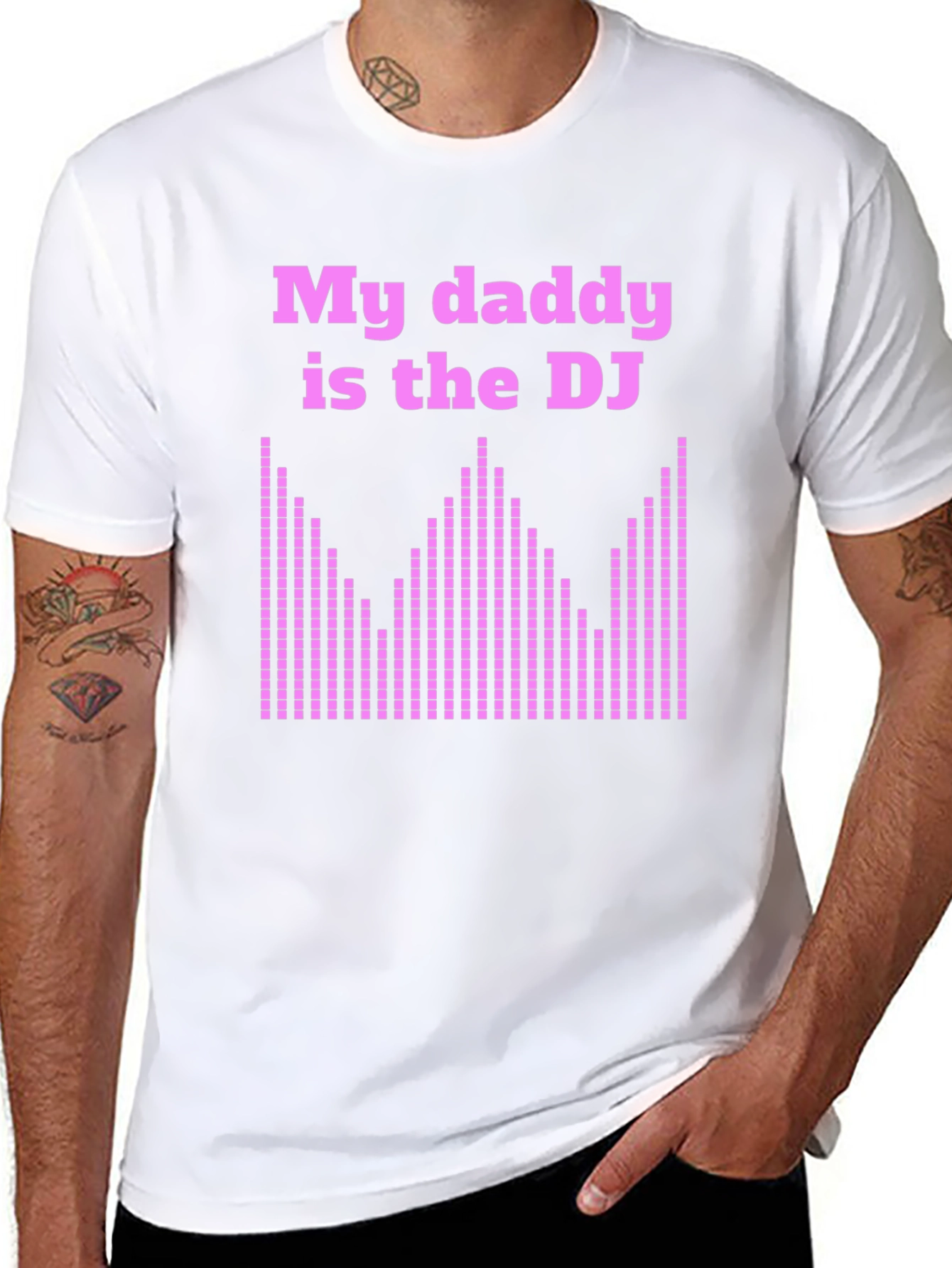 My Daddy is the DJ Black T-Shirt