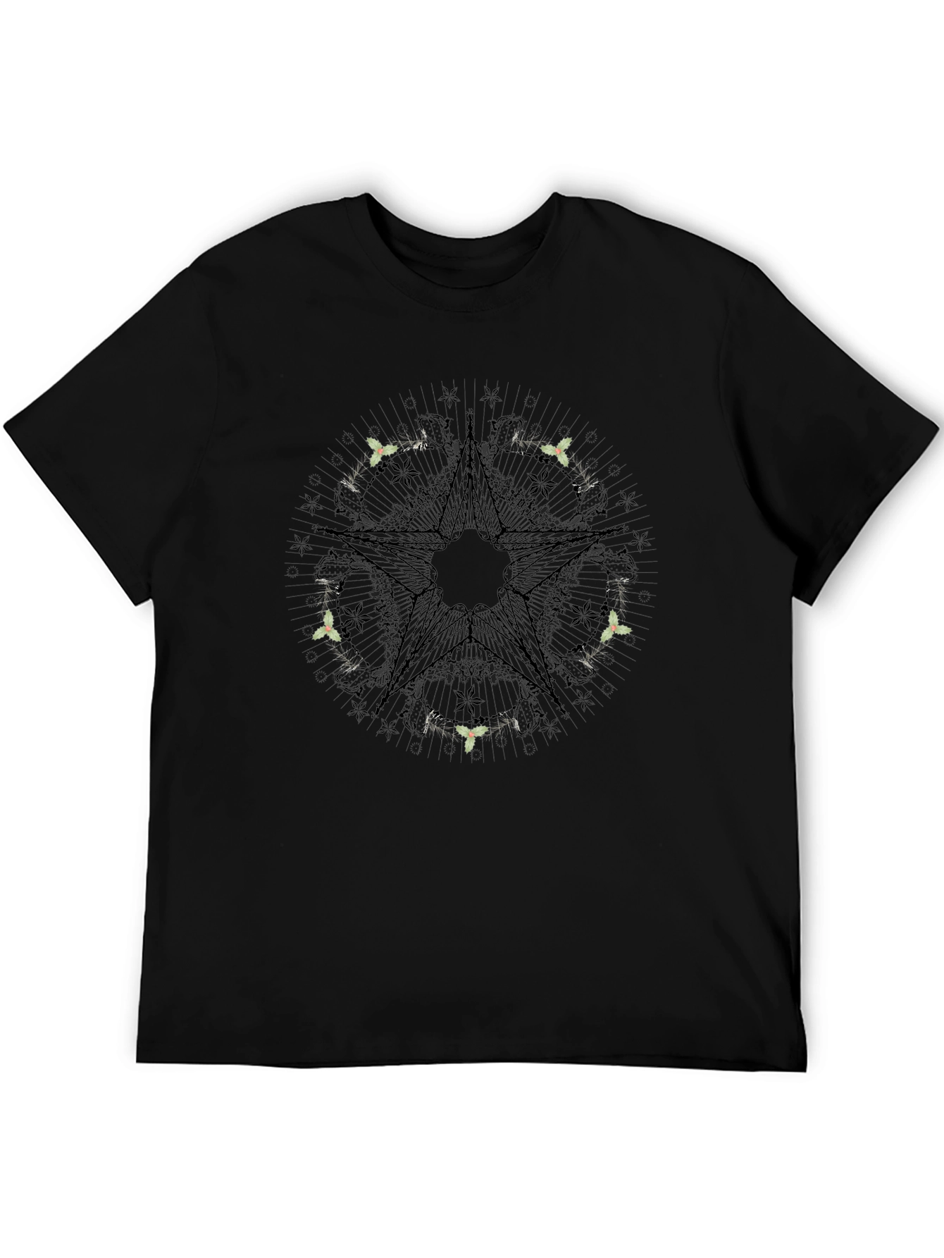 Star Mandala Graphic Black Tee