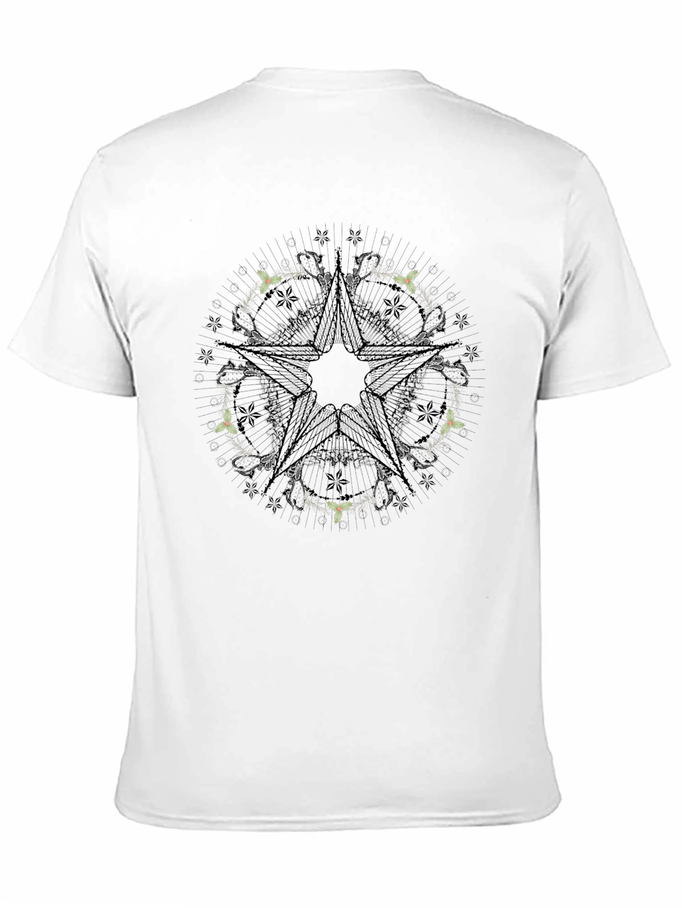 Star Mandala Graphic Black Tee