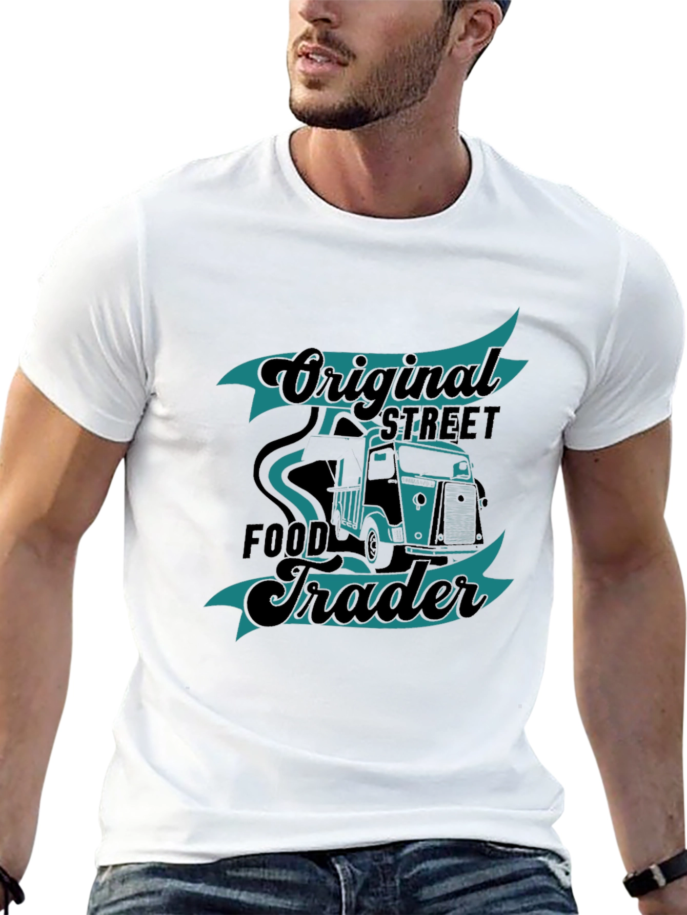 Original Street Food Trader Black T-Shirt
