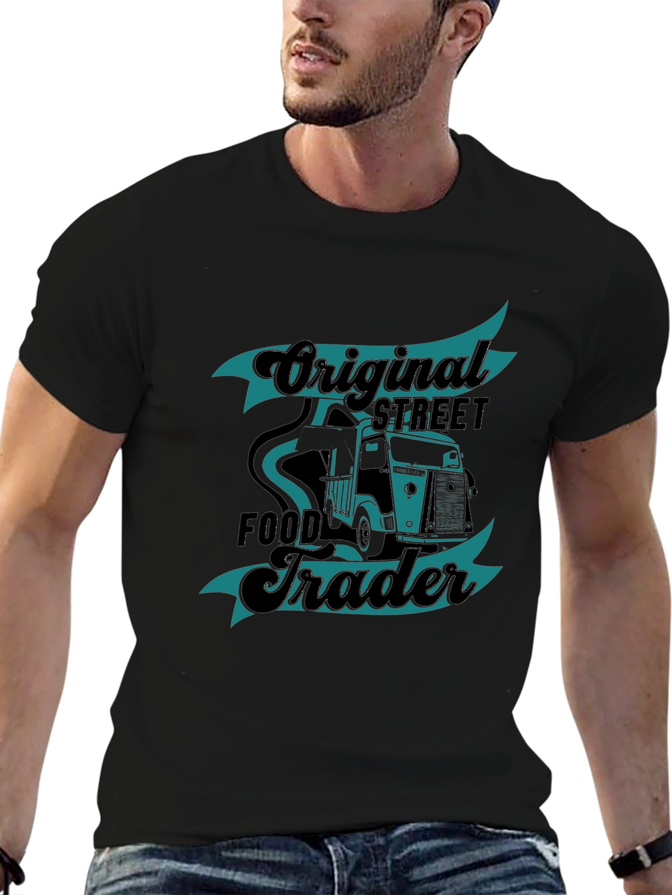 Original Street Food Trader Black T-Shirt
