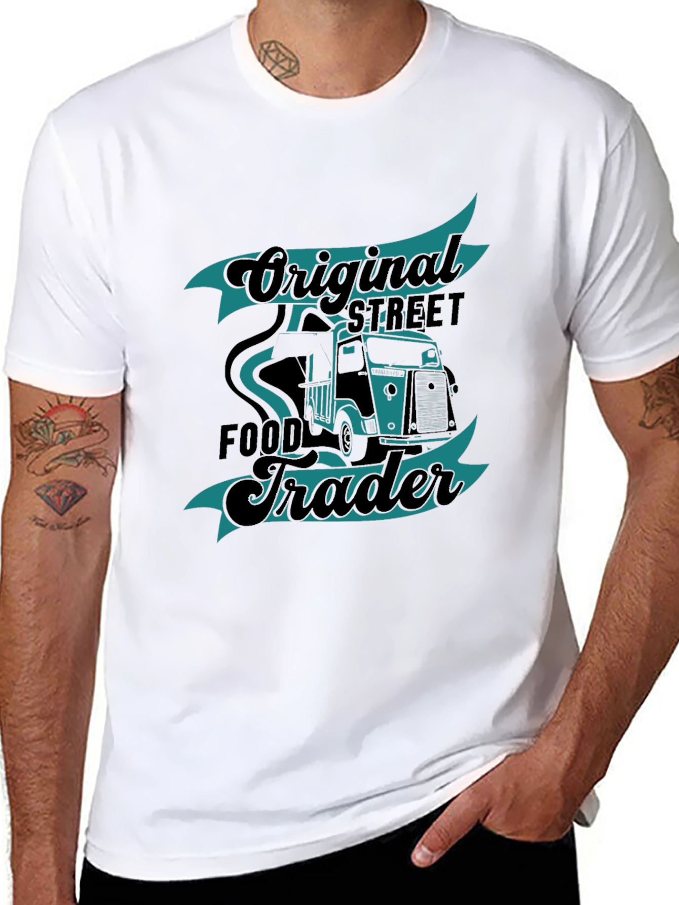 Original Street Food Trader Black T-Shirt