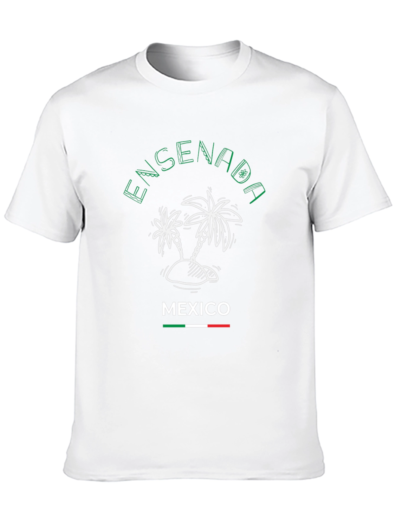 Ensenada Mexico Palm Tree Graphic T-Shirt