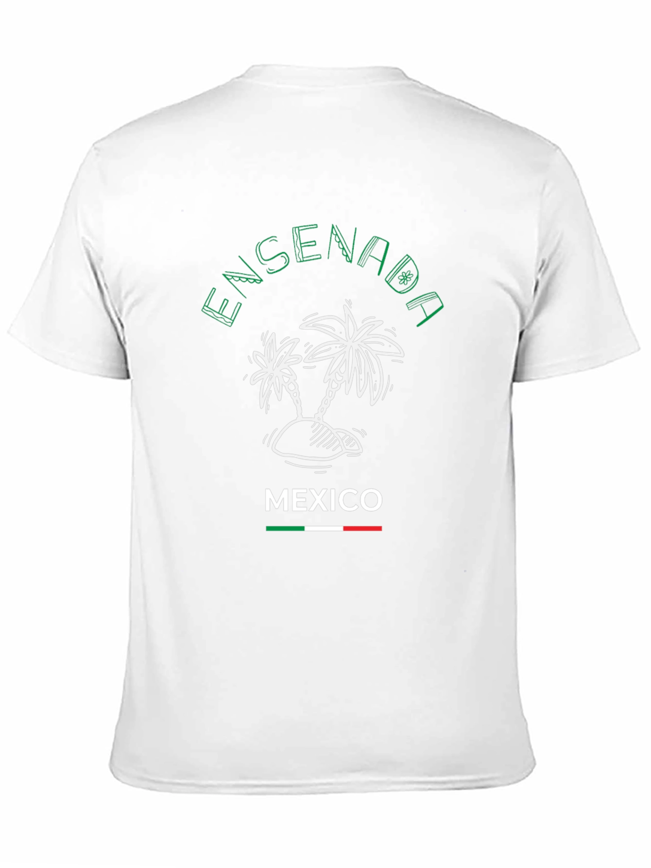 Ensenada Mexico Palm Tree Graphic T-Shirt