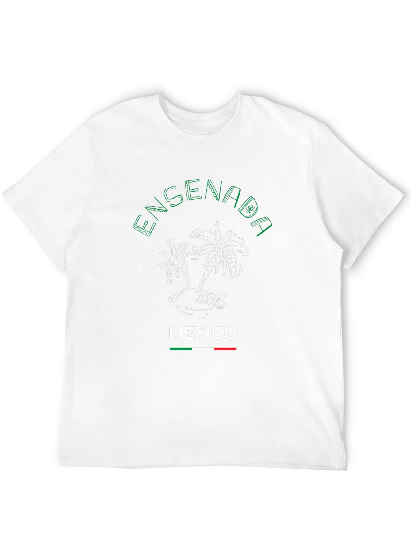 Ensenada Mexico Palm Tree Graphic T-Shirt