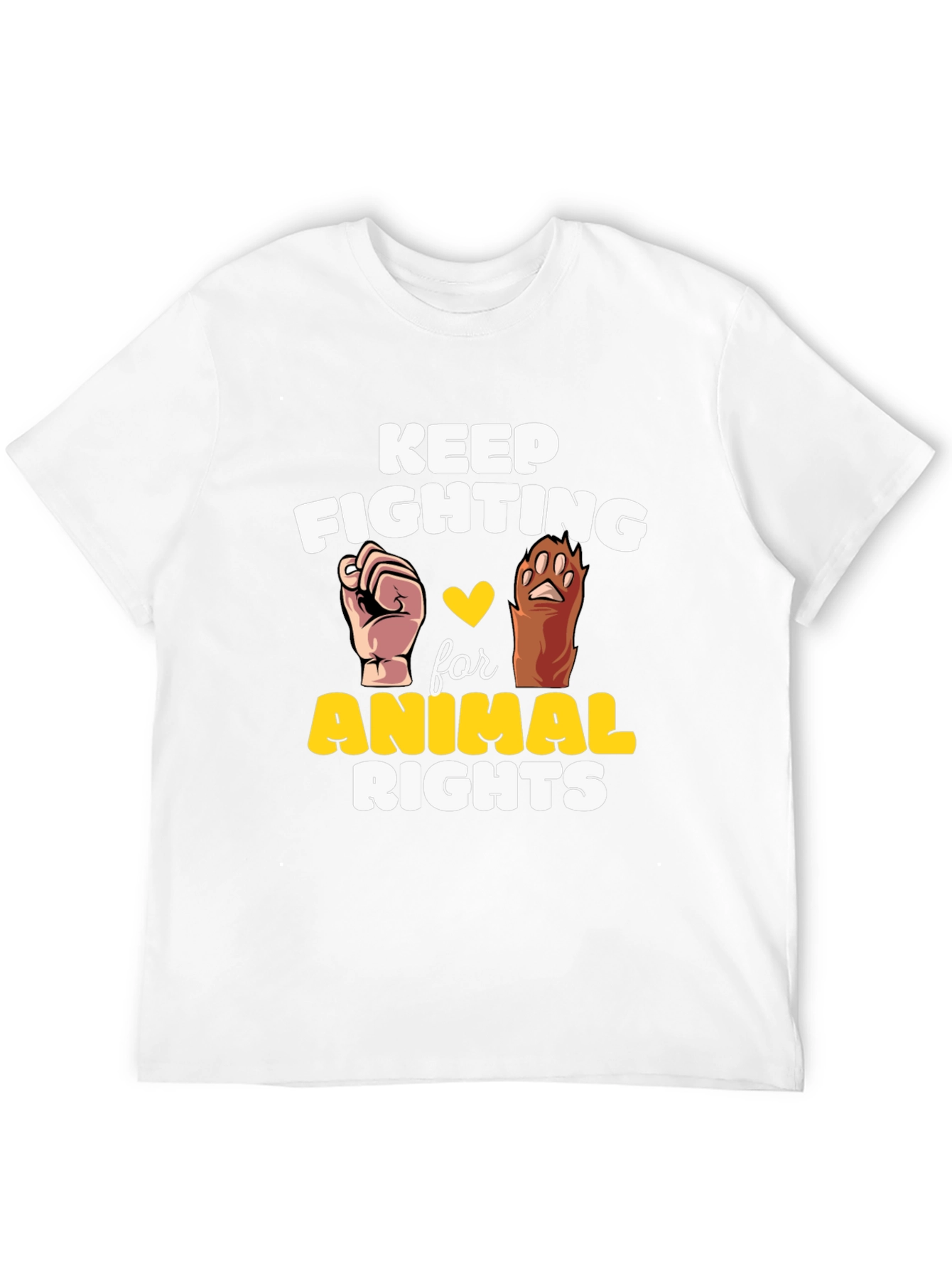 Animal Rights Tee - Keep Fighting for Animals