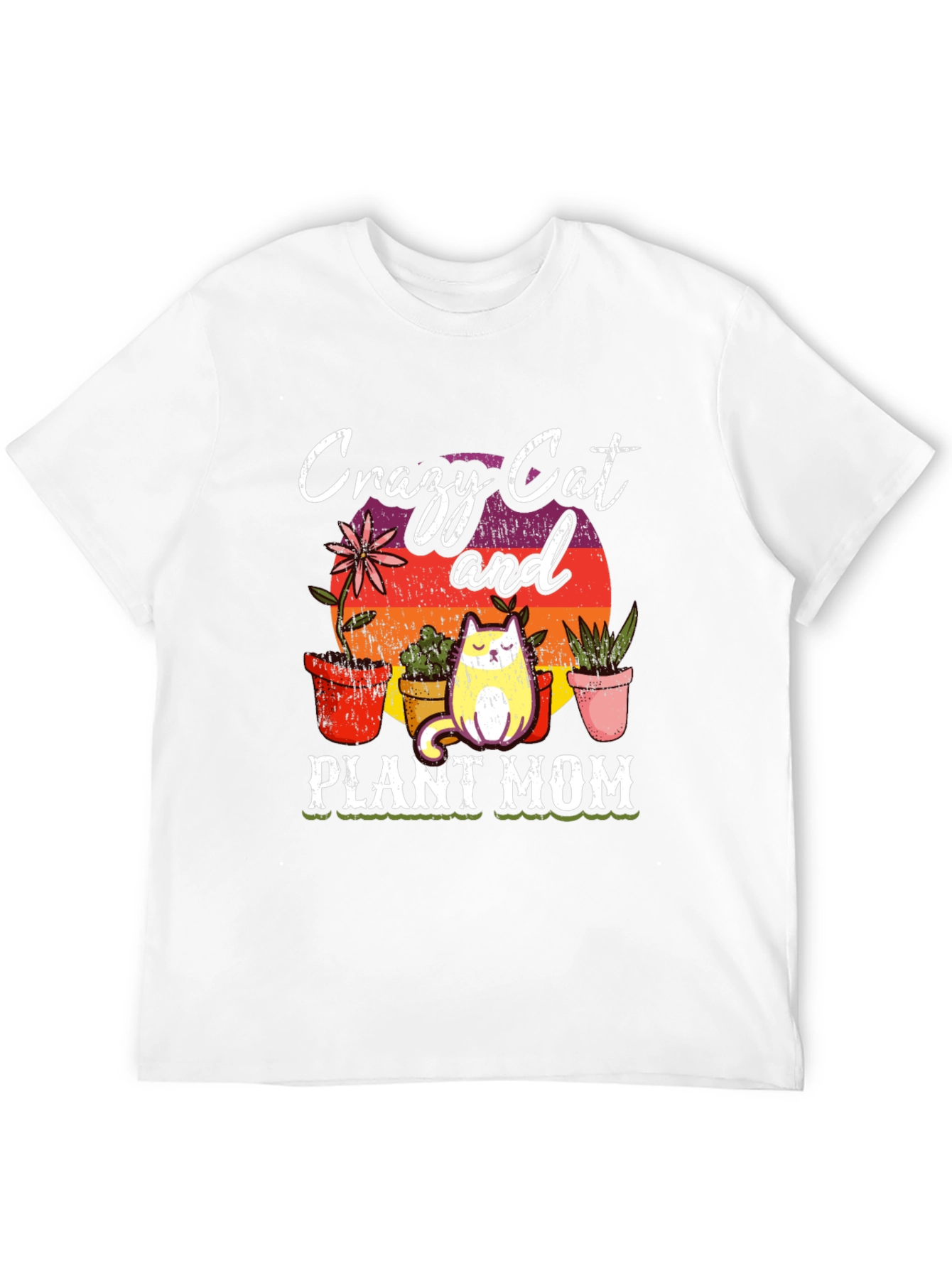 Crazy Cat & Plant Mom T-Shirt