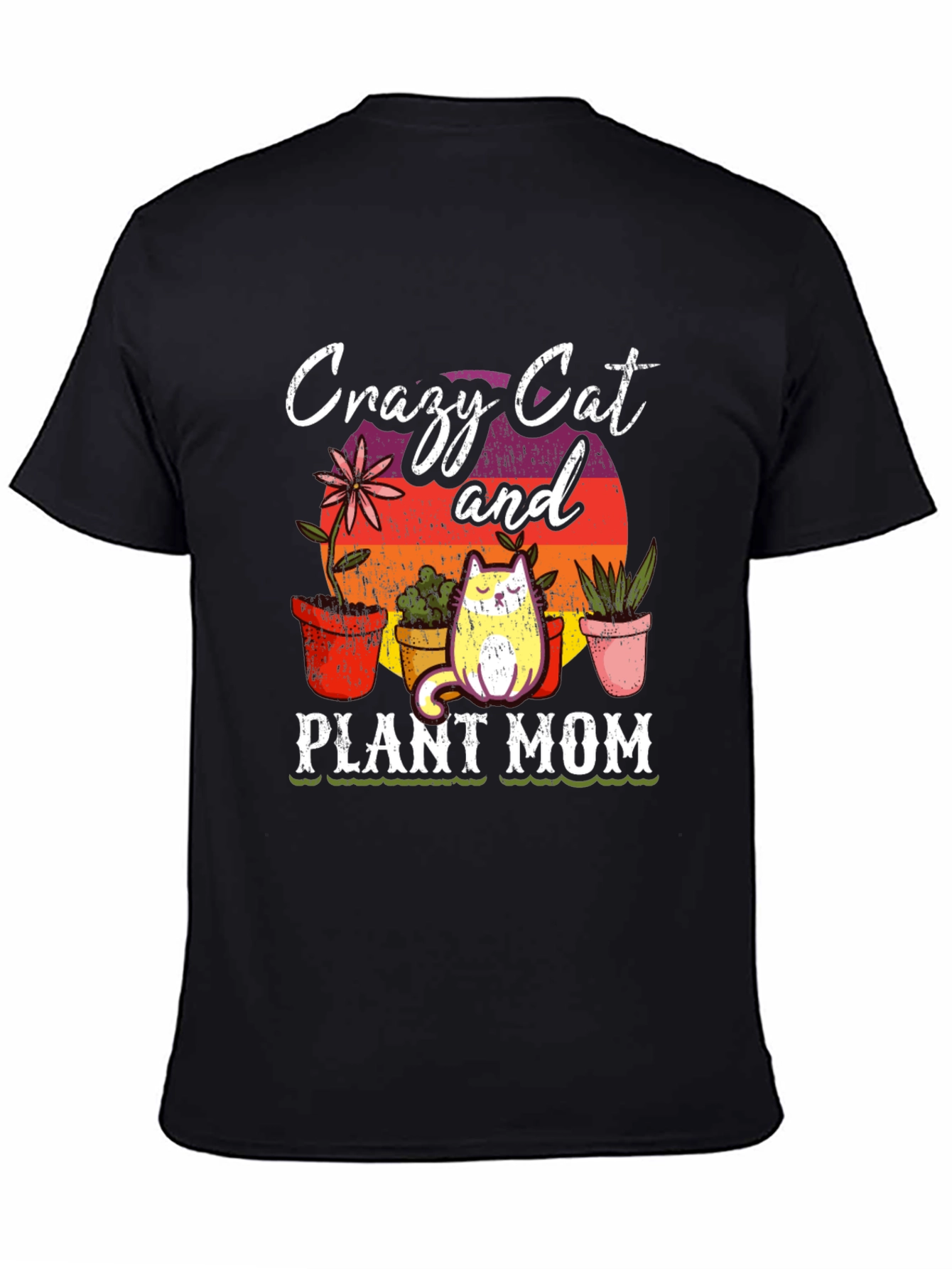 Crazy Cat & Plant Mom T-Shirt