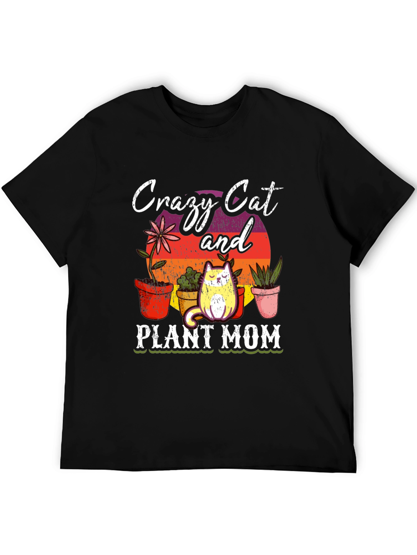 Crazy Cat & Plant Mom T-Shirt