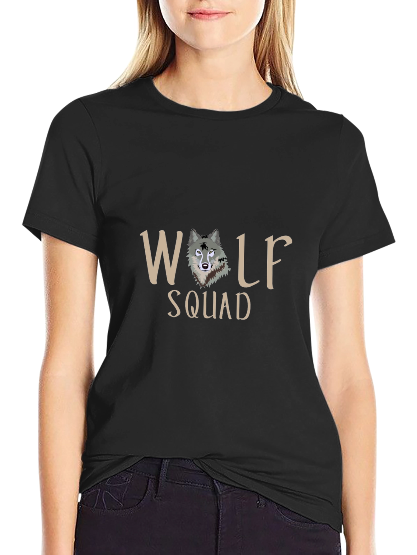 Wolf Squad Graphic Tee - Black